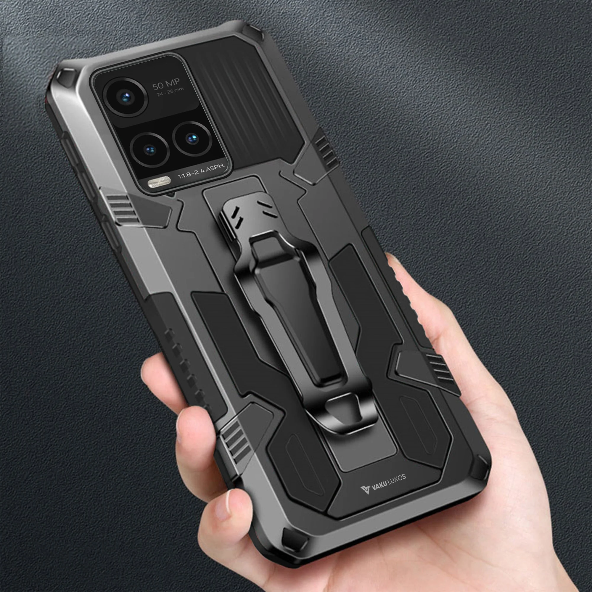Vaku ® Vivo Y21A Vanguard Military Grade Back Cover - Image 9