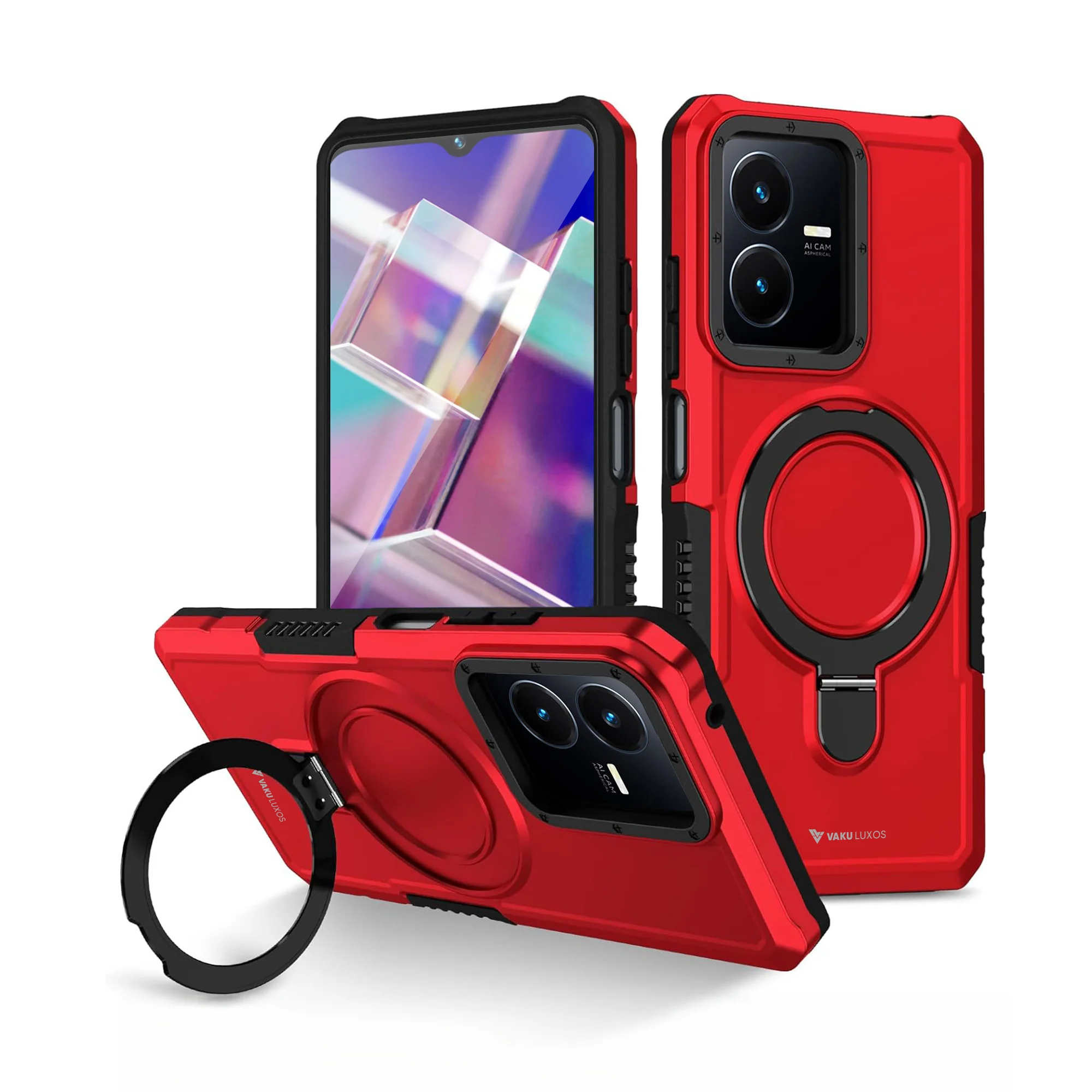 Vaku ® Vivo Y22 Astor Military Grade Armor Protective Back cover - Image 12