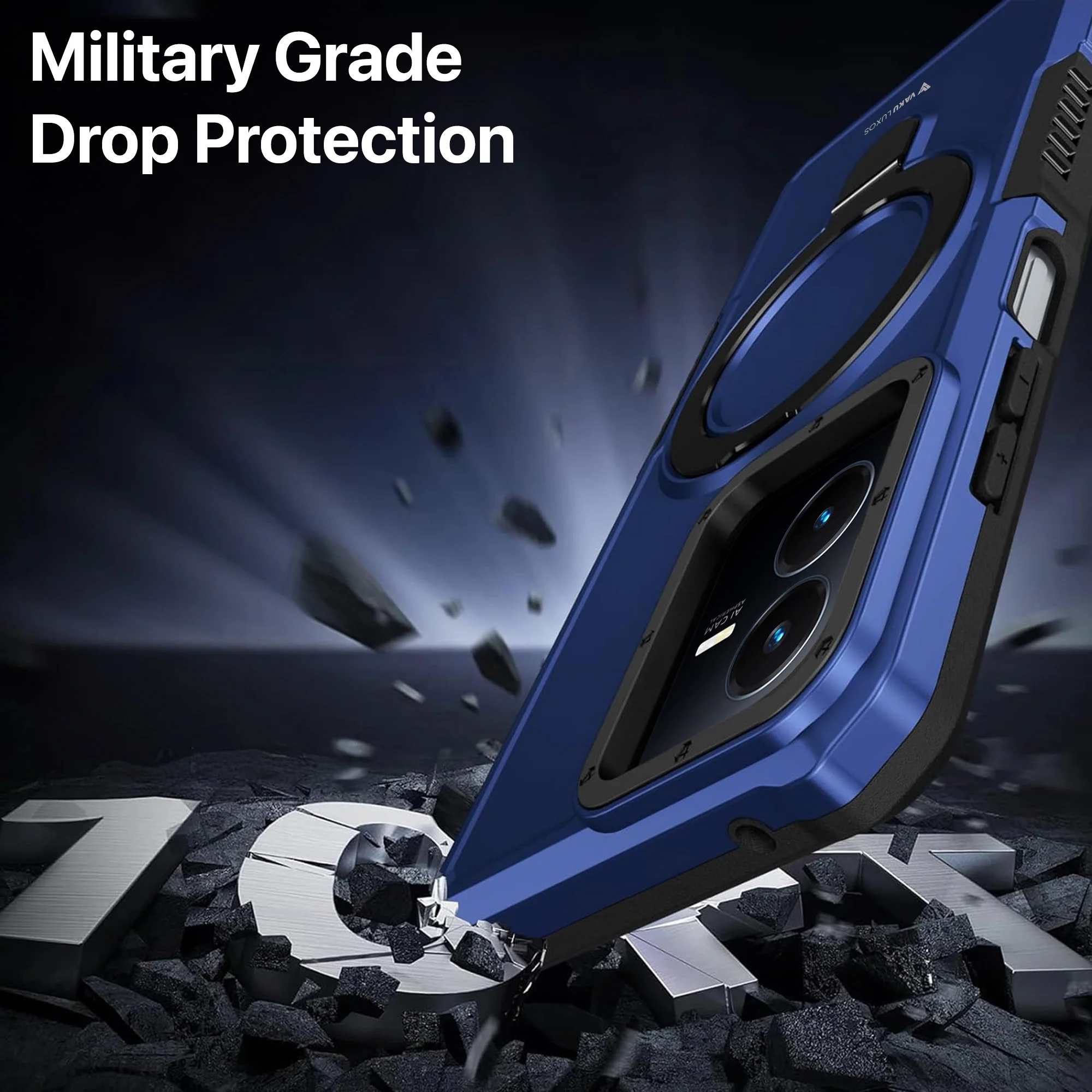 Vaku ® Vivo Y22 Astor Military Grade Armor Protective Back cover - Image 6