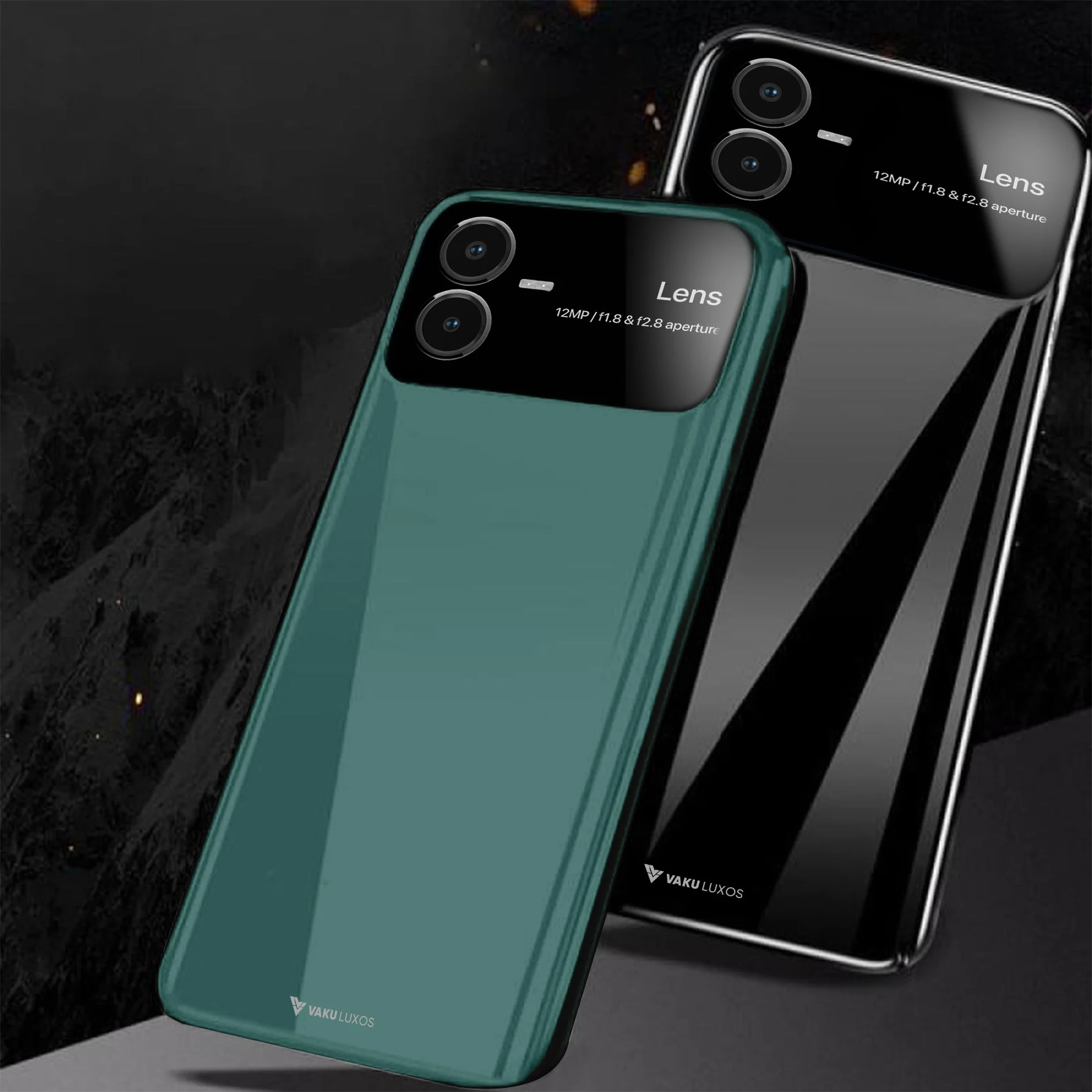 Vaku ® Vivo Y22 Glazed Polarized Camera Lens Protector Back Cover - Image 11