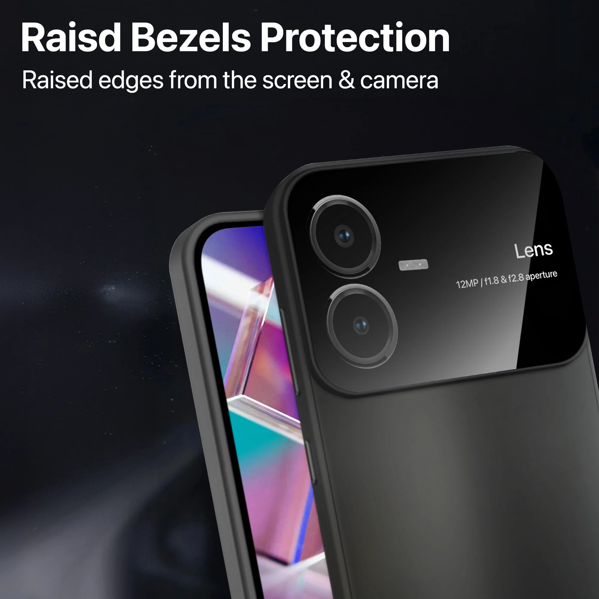 Vaku ® Vivo Y22 Glazed Polarized Camera Lens Protector Back Cover - Image 14