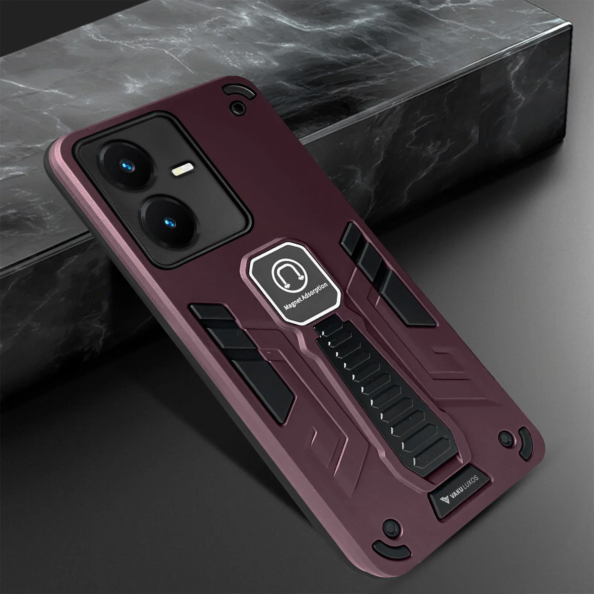 Vaku ® Vivo Y22 Valor Military Grade Shockproof Back Cover - Image 4