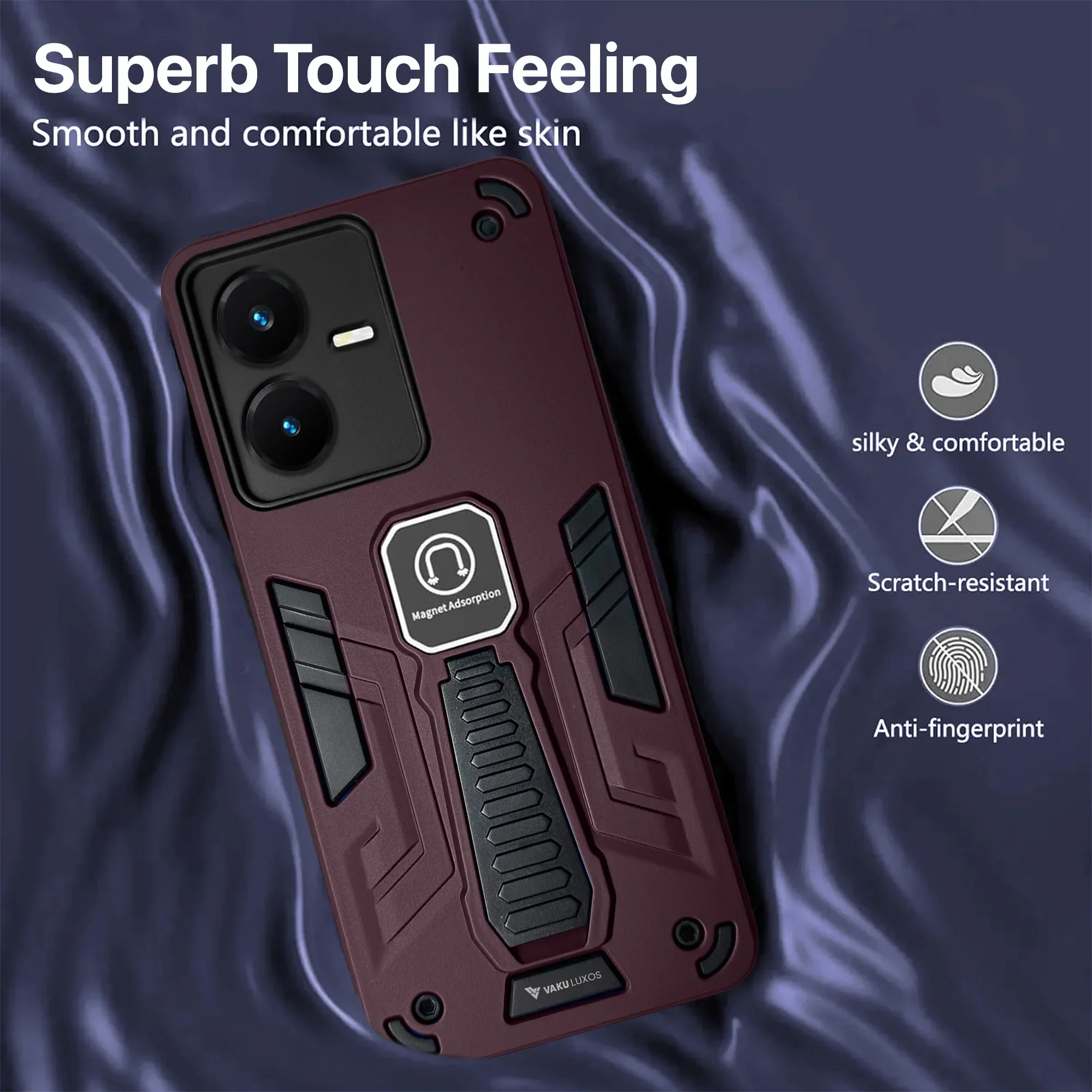 Vaku ® Vivo Y22 Valor Military Grade Shockproof Back Cover - Image 6