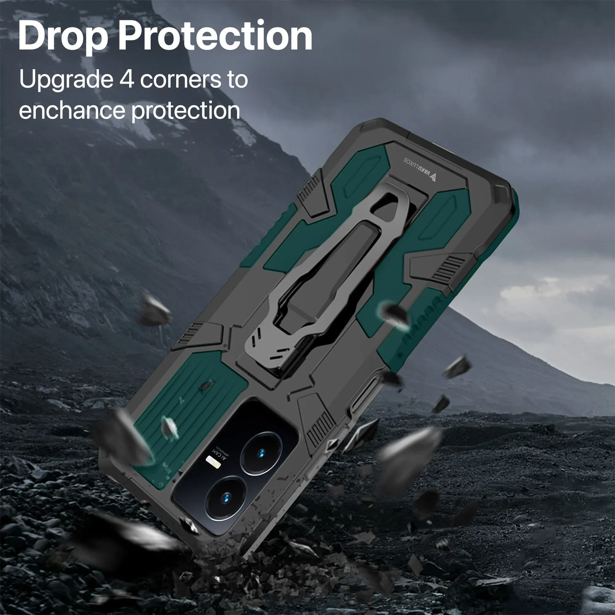 Vaku ® Vivo Y22 Vanguard Military Grade Back Cover - Image 10