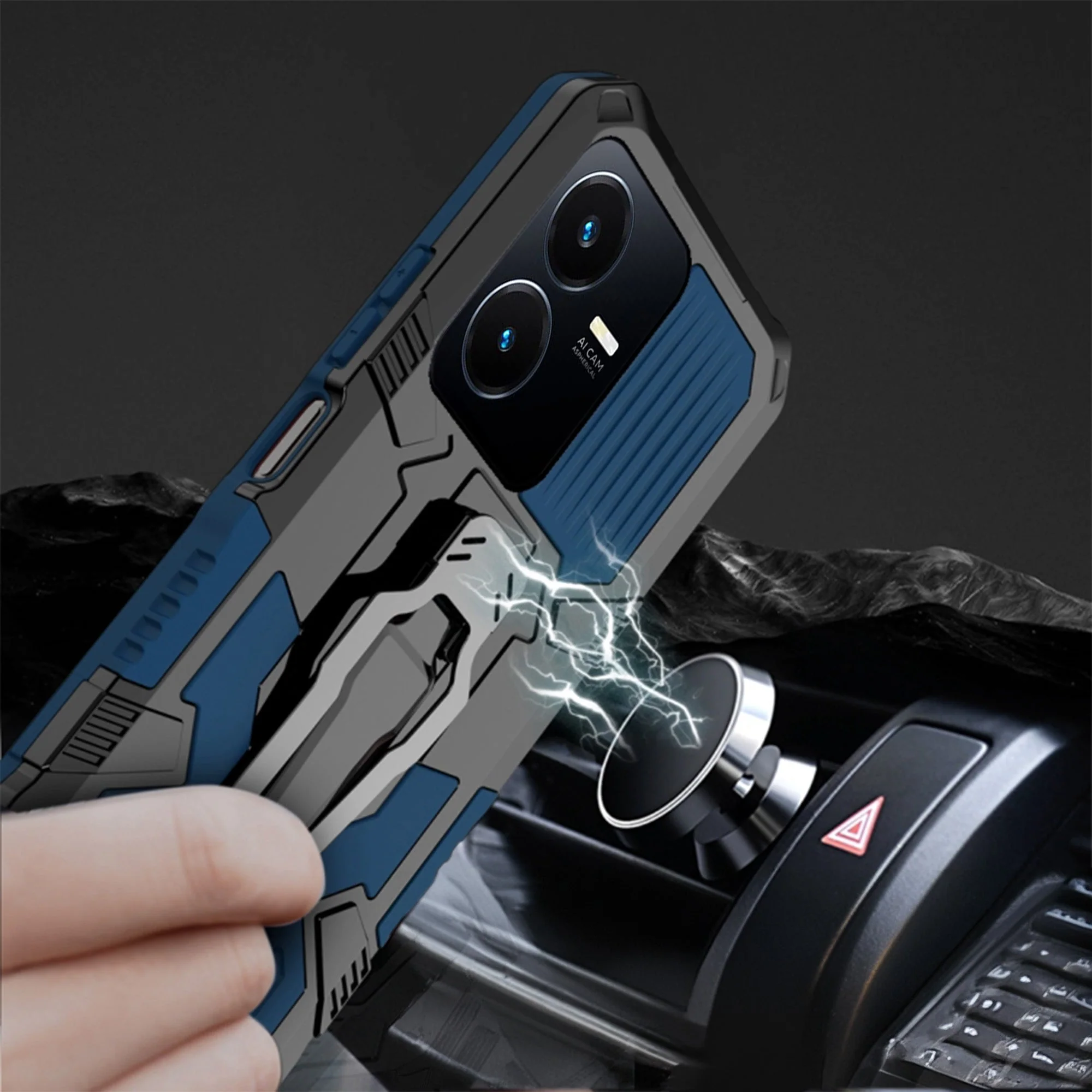 Vaku ® Vivo Y22 Vanguard Military Grade Back Cover - Image 13
