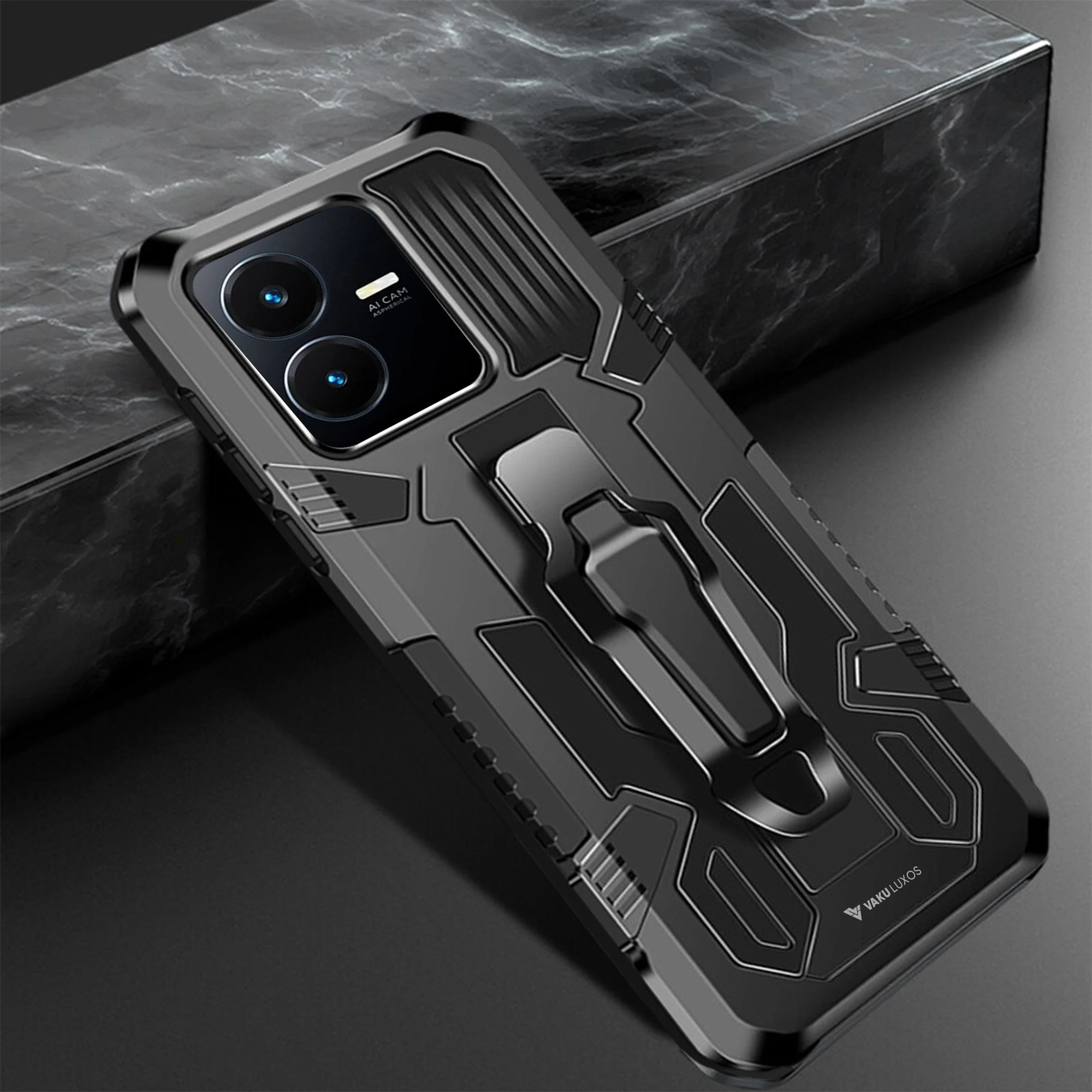 Vaku ® Vivo Y22 Vanguard Military Grade Back Cover - Image 2