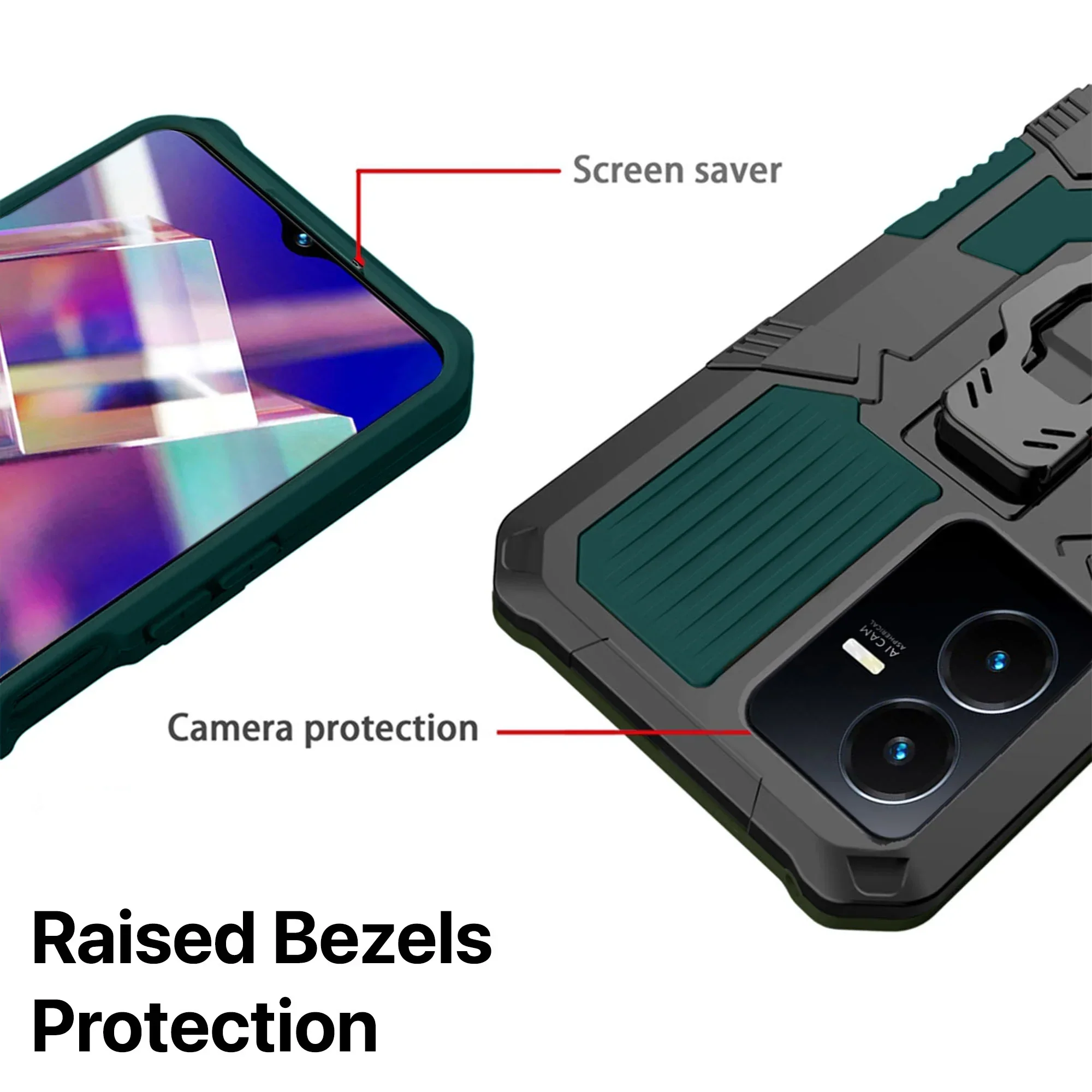Vaku ® Vivo Y22 Vanguard Military Grade Back Cover - Image 7
