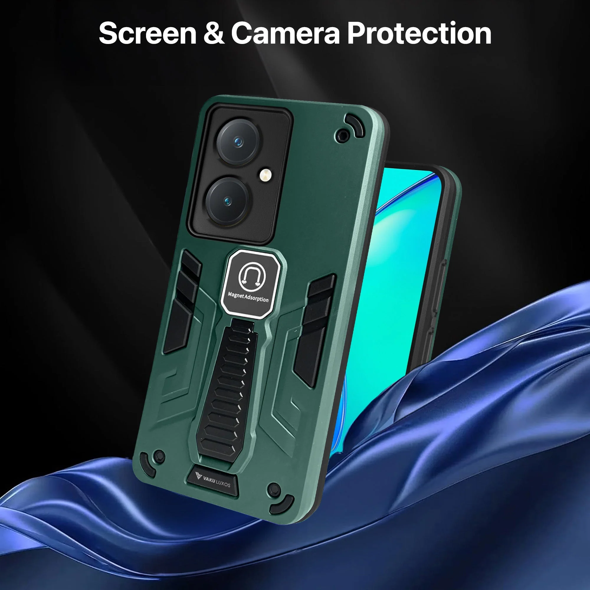 Vaku ® Vivo Y27 4G Valor Military Grade Shockproof Back Cover - Image 10