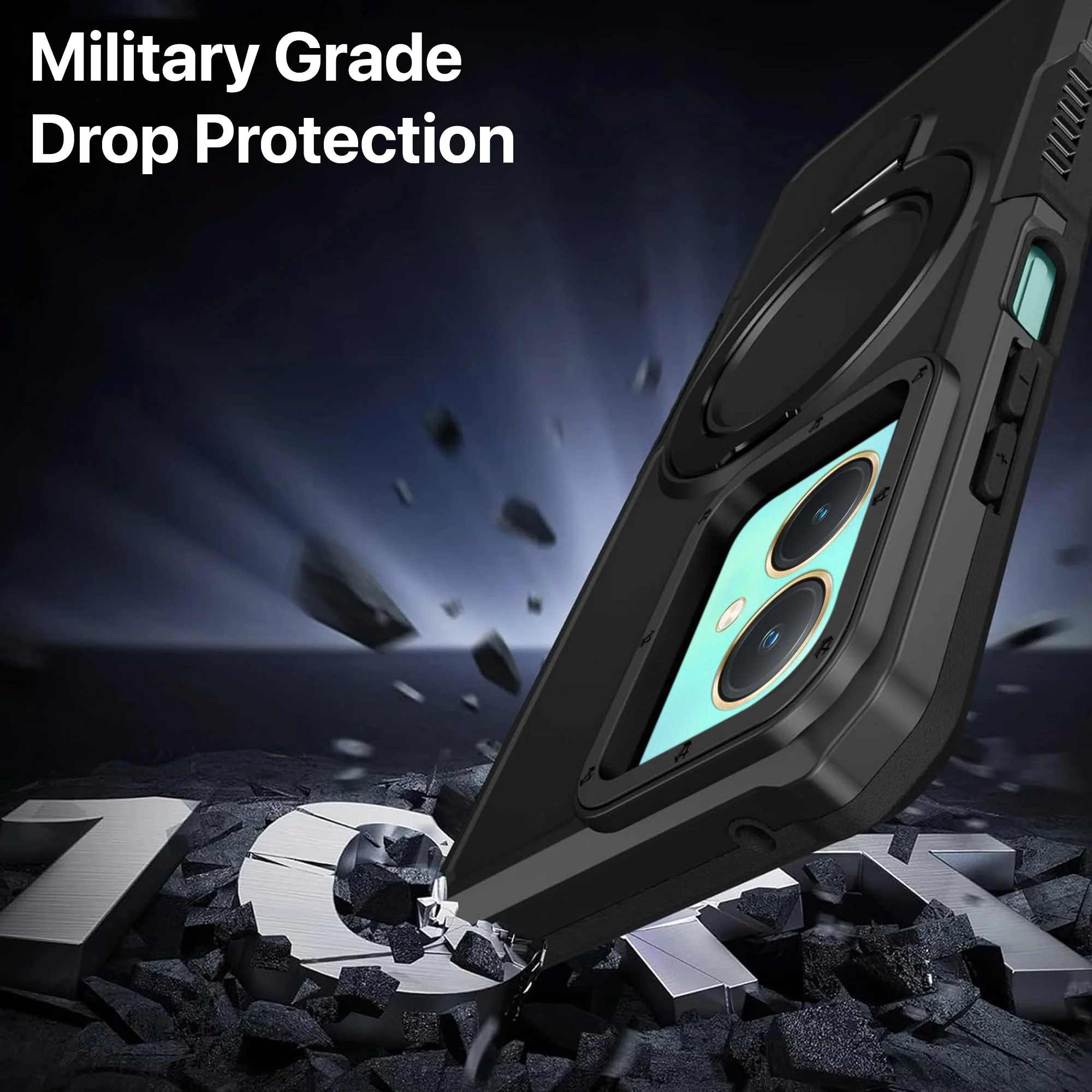 Vaku ® Vivo Y27 Astor Military Grade Armor Protective Back cover - Image 13