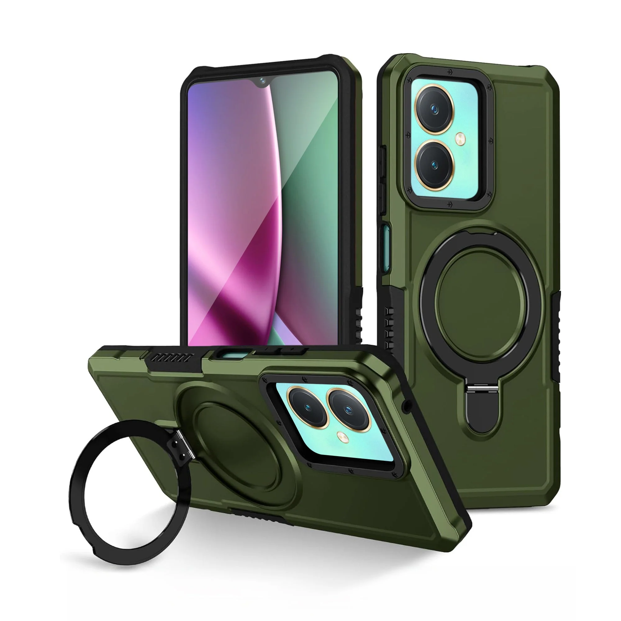Vaku ® Vivo Y27 Astor Military Grade Armor Protective Back cover - Image 2