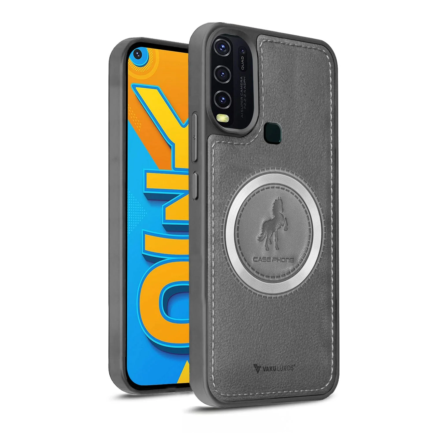 Vaku ® Vivo Y30 Astrid Luxury PU Leather Back Cover - Image 9