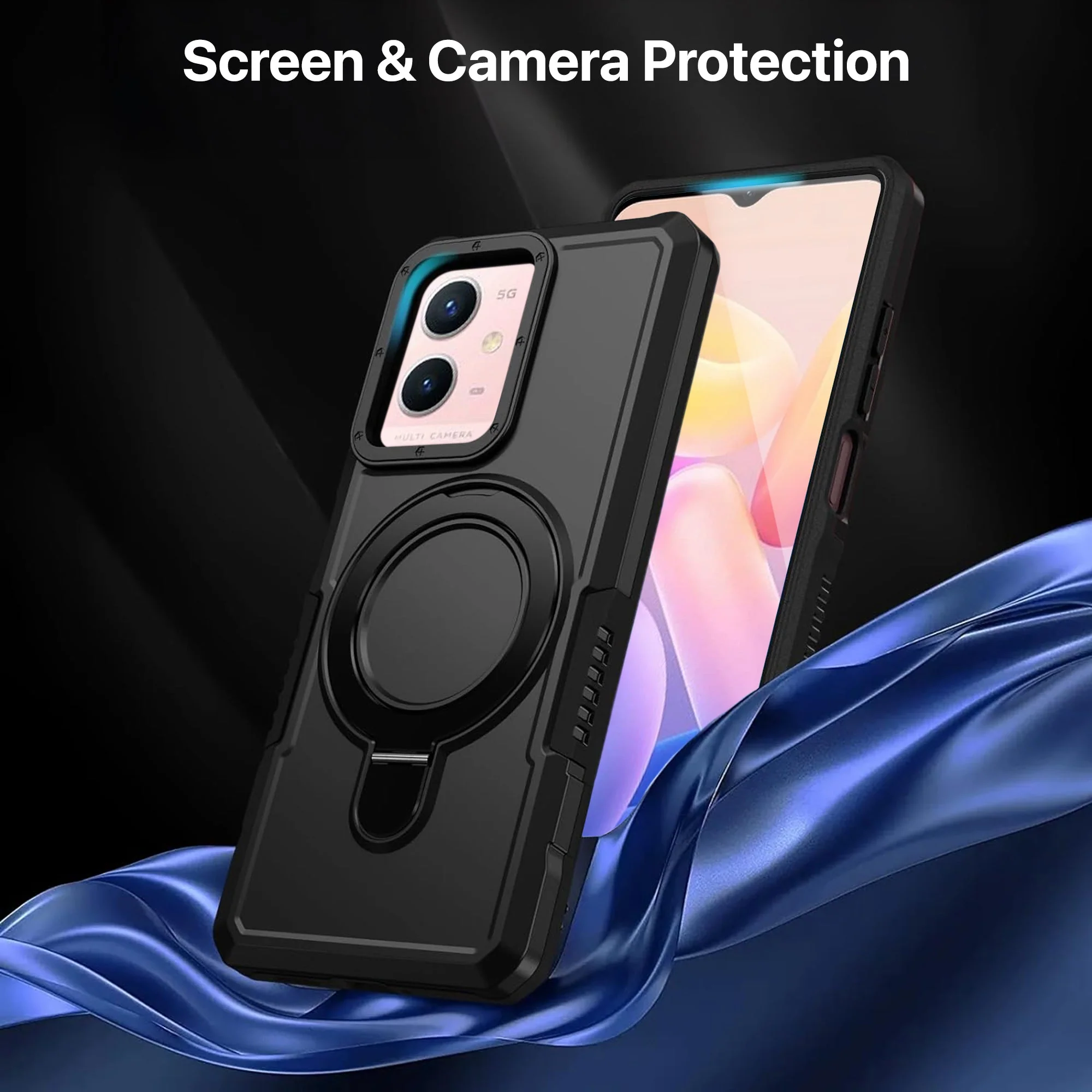 Vaku ® Vivo Y33s 5G Astor Military Grade Armor Protective Back cover - Image 13