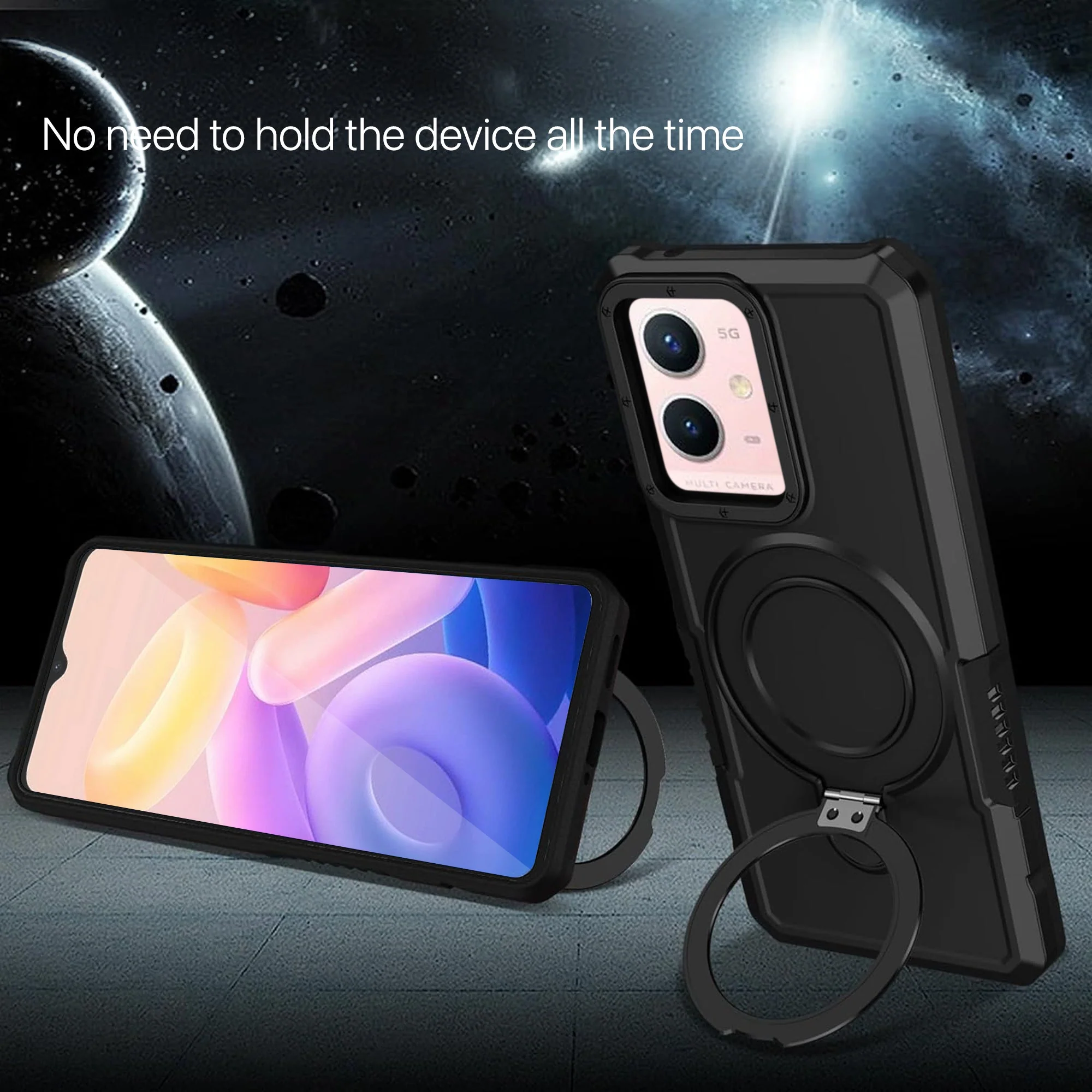 Vaku ® Vivo Y33s 5G Astor Military Grade Armor Protective Back cover - Image 5