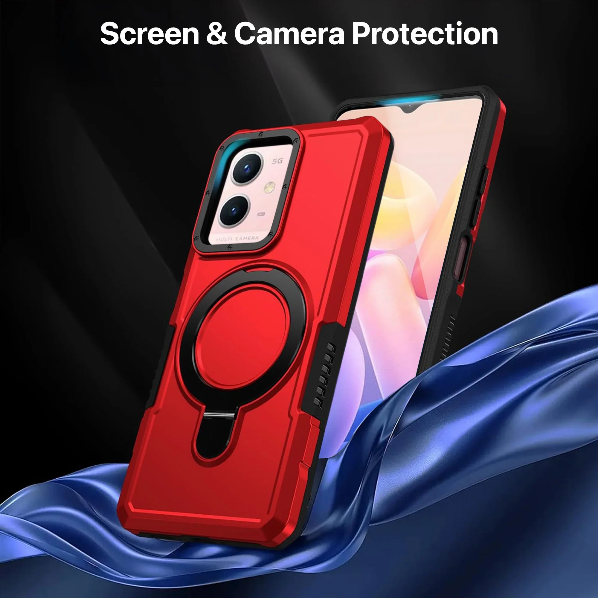 Vaku ® Vivo Y33s 5G Astor Military Grade Armor Protective Back cover - Image 8