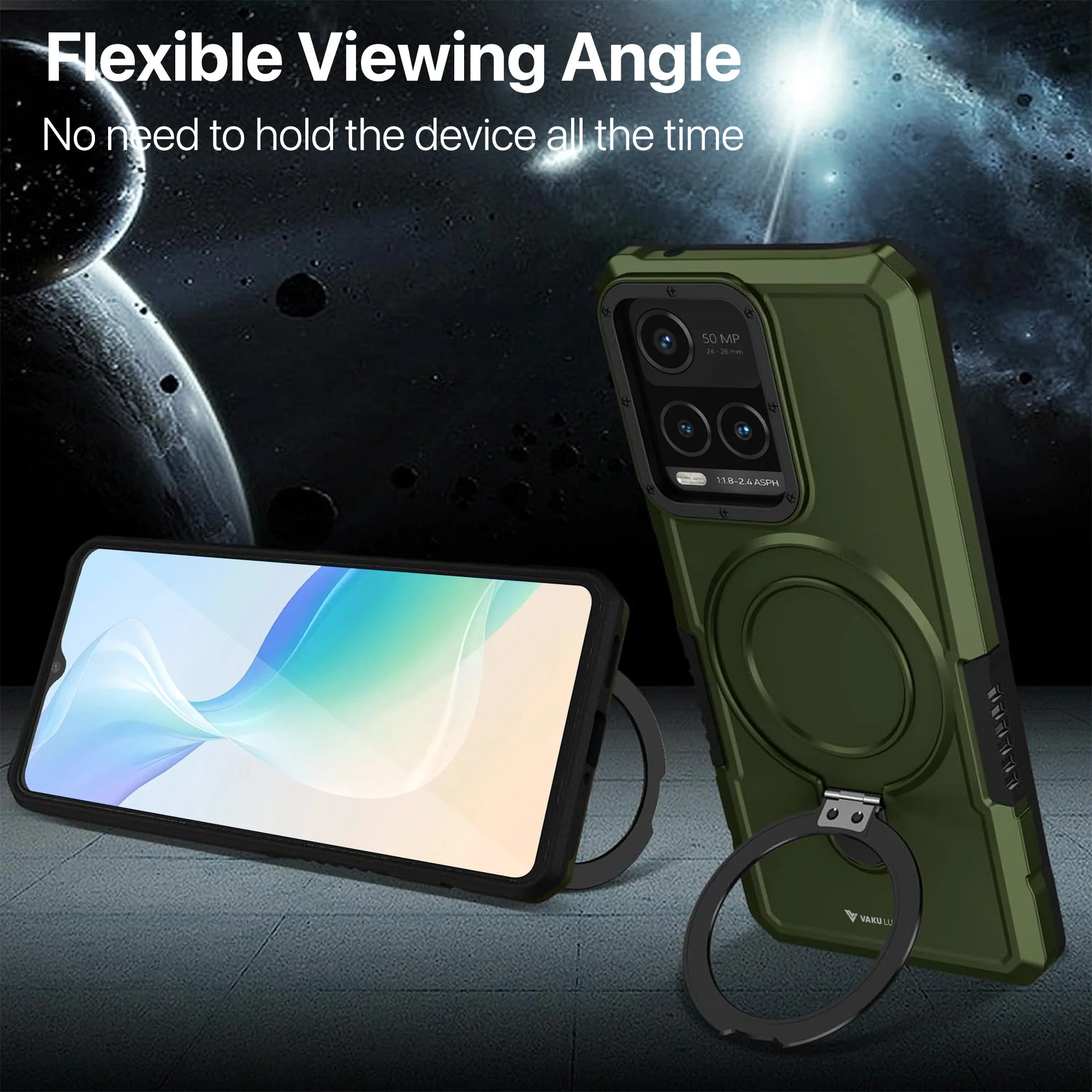 Vaku ® Vivo Y33T Astor Military Grade Armor Protective Back cover - Image 9