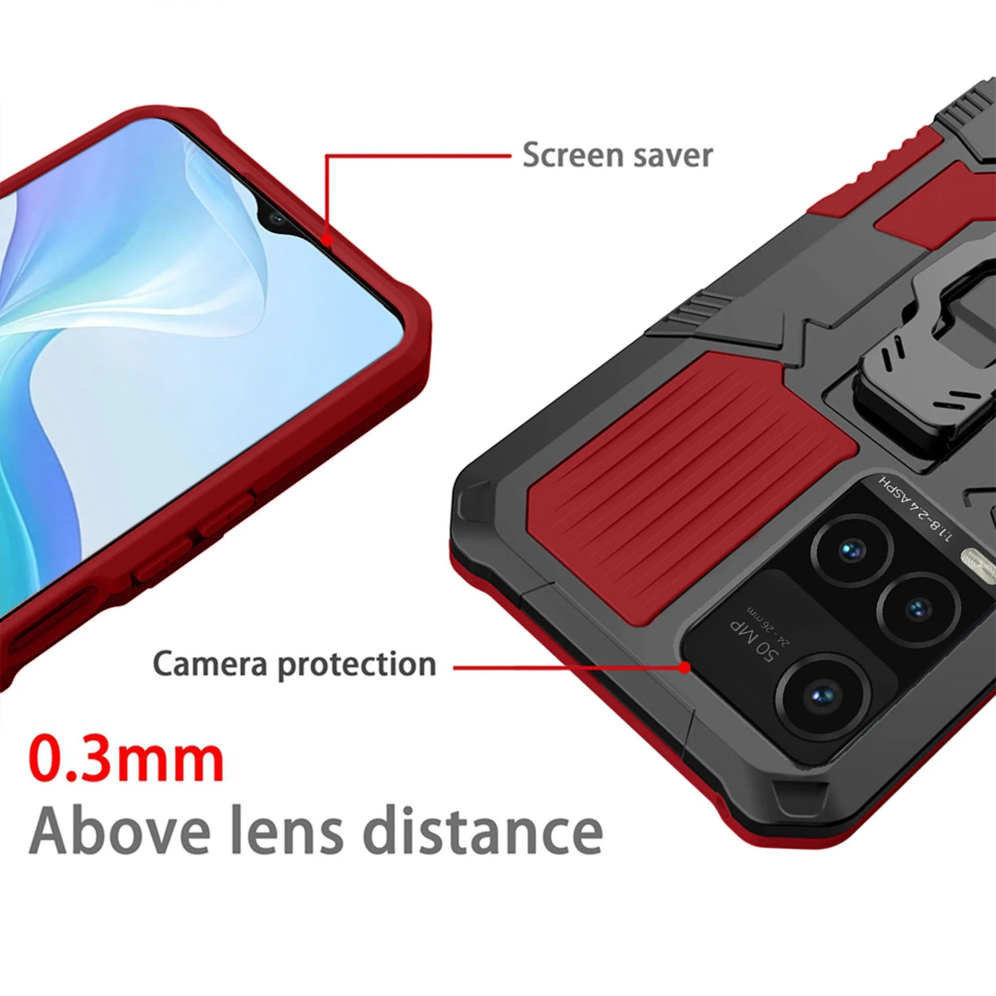 Vaku ® Vivo Y33T Vanguard Military Grade Back Cover - Image 5