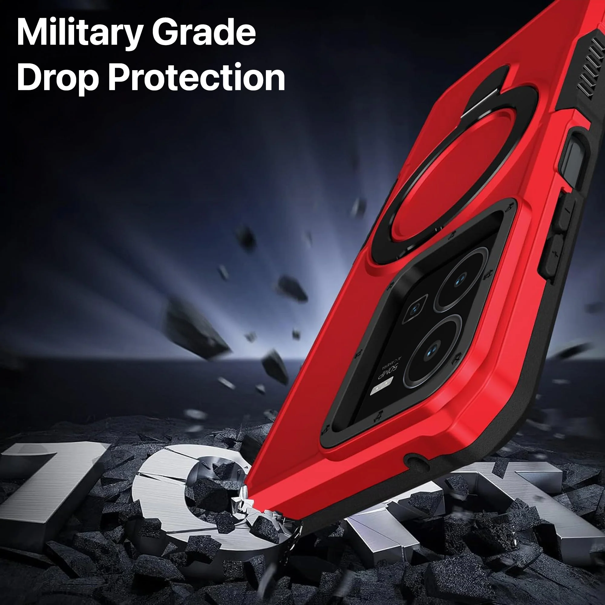 Vaku ® Vivo Y35 4G Astor Military Grade Armor Protective Back cover - Image 4