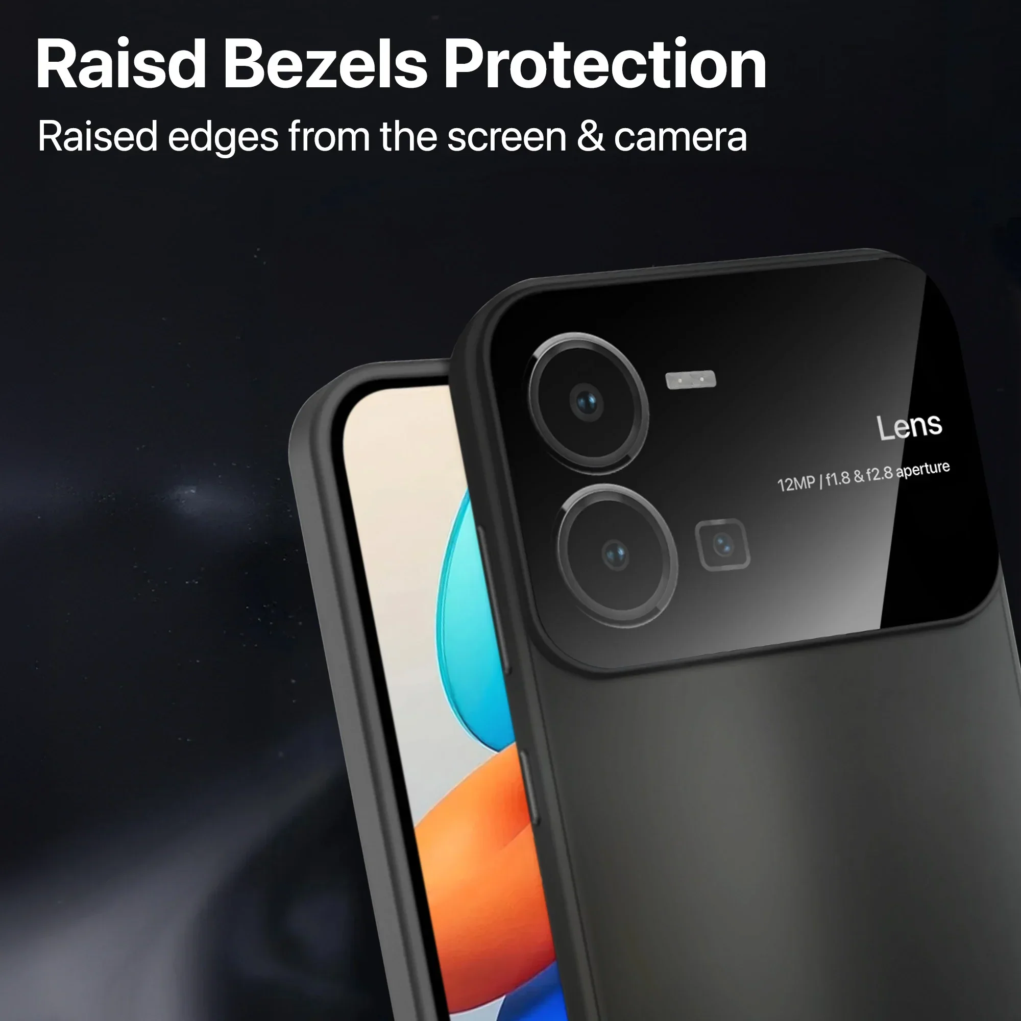 Vaku ® Vivo Y35 4G Glazed Polarized Camera Lens Protector Back Cover - Image 14