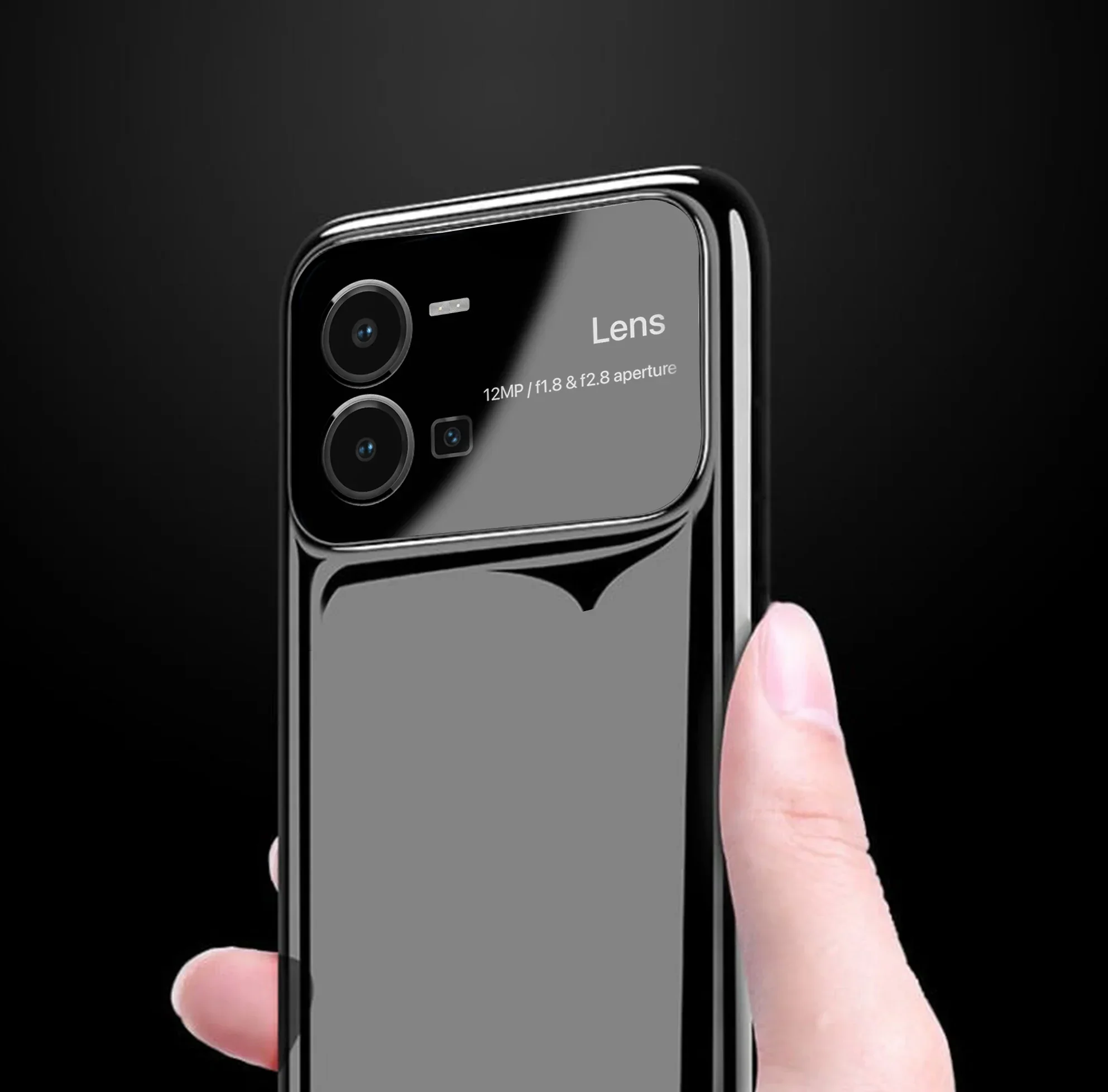 Vaku ® Vivo Y35 4G Glazed Polarized Camera Lens Protector Back Cover - Image 5