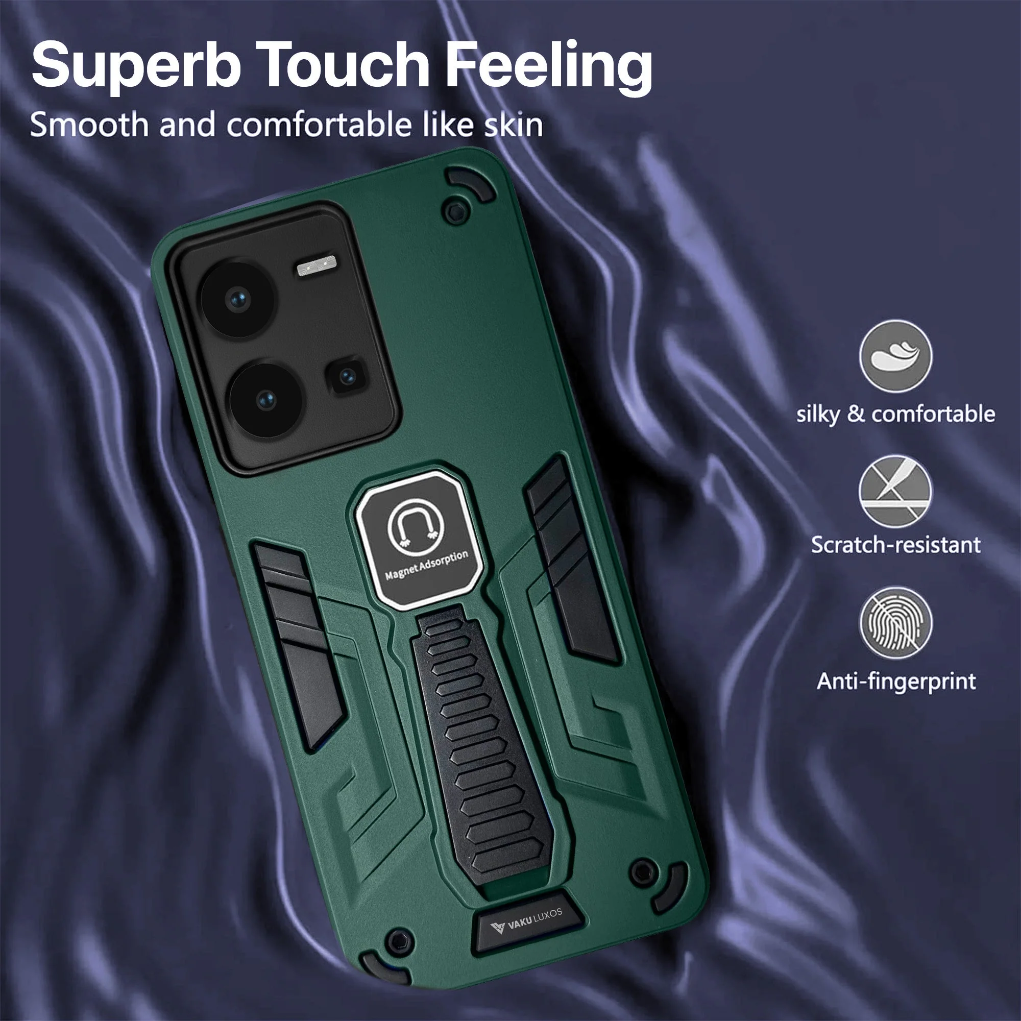 Vaku ® Vivo Y35 4G Valor Military Grade Shockproof Back Cover - Image 10
