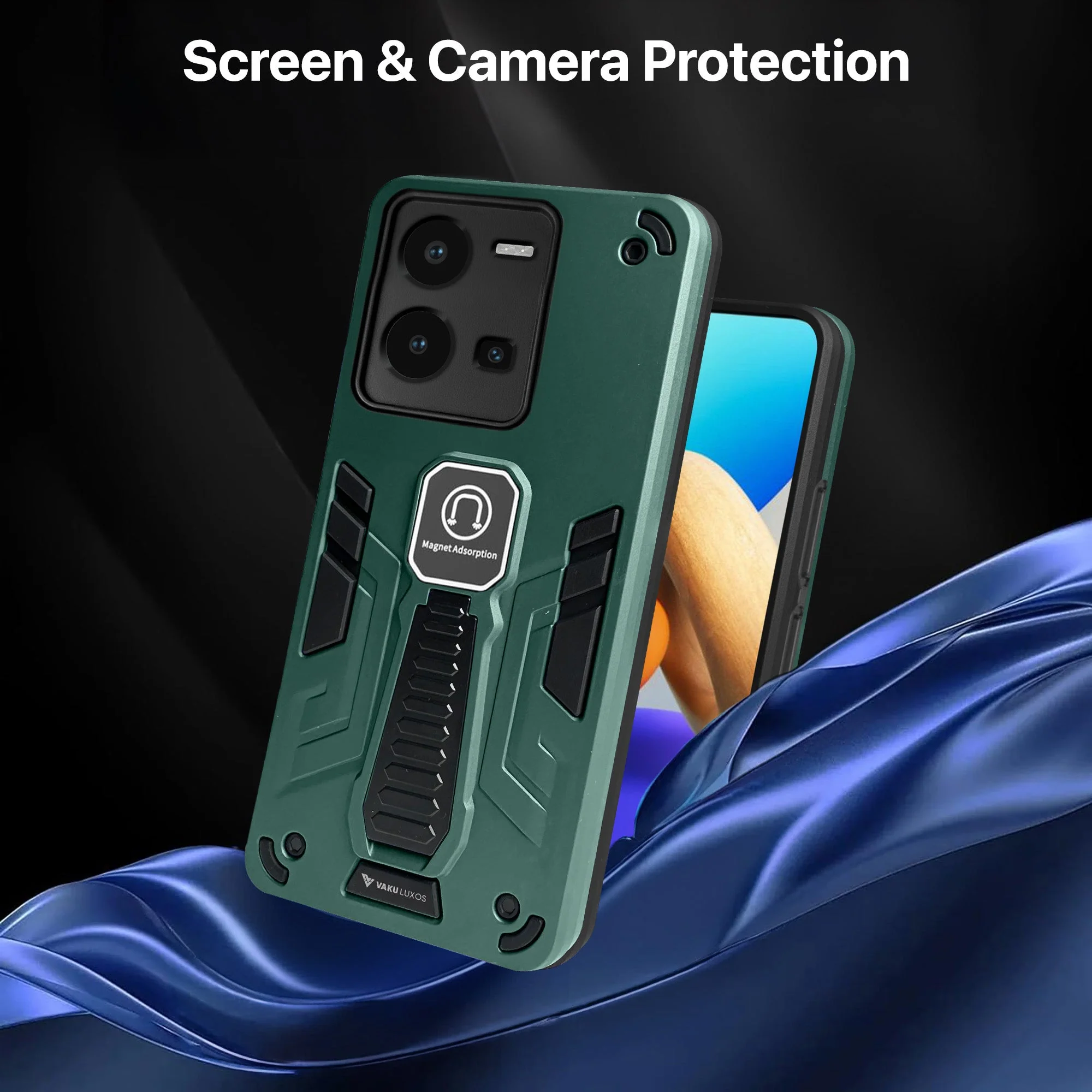 Vaku ® Vivo Y35 4G Valor Military Grade Shockproof Back Cover - Image 9