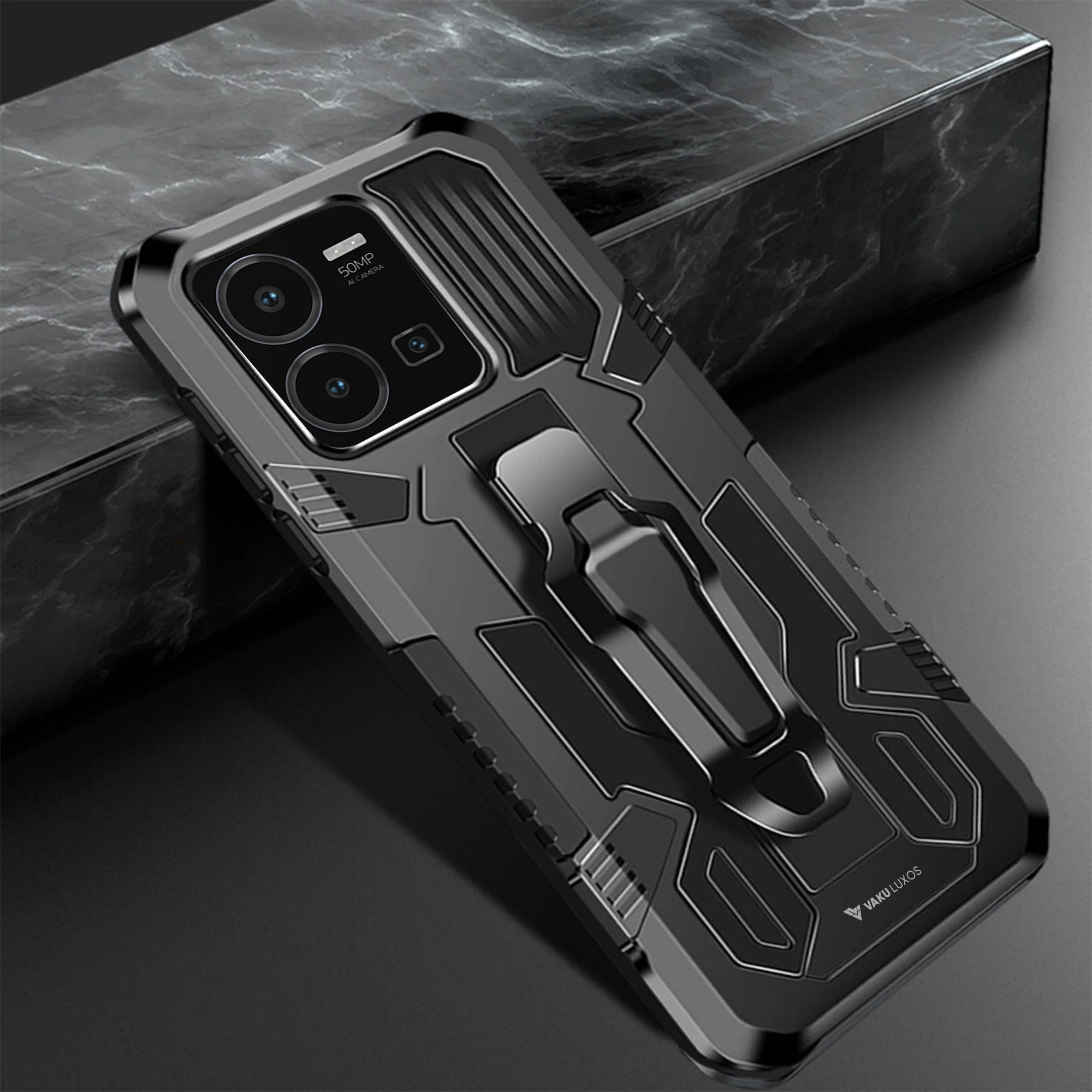 Vaku ® Vivo Y35 4G Vanguard Military Grade Back Cover - Image 3