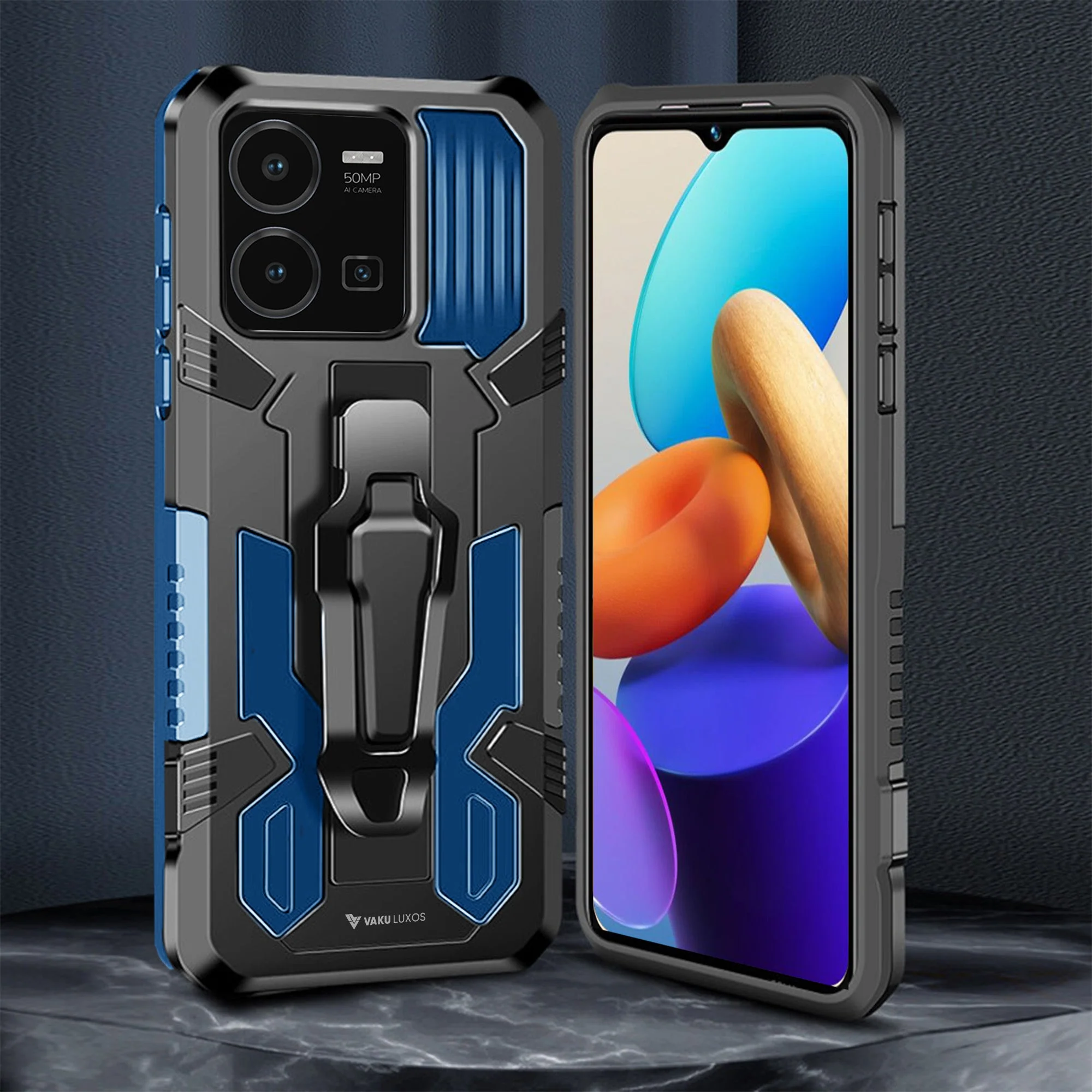 Vaku ® Vivo Y35 4G Vanguard Military Grade Back Cover - Image 4
