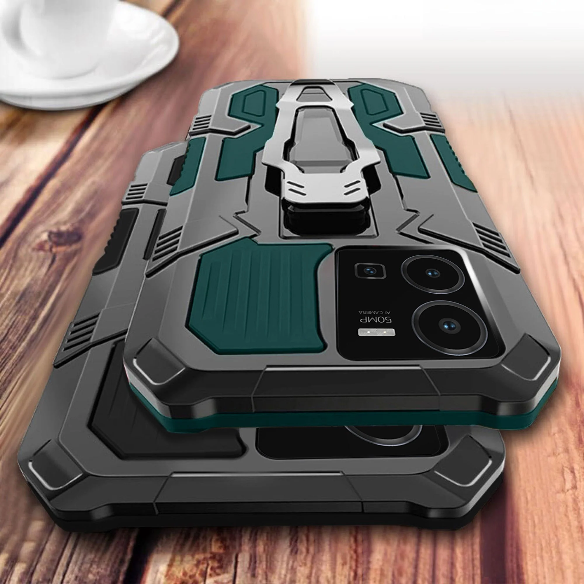 Vaku ® Vivo Y35 4G Vanguard Military Grade Back Cover - Image 5