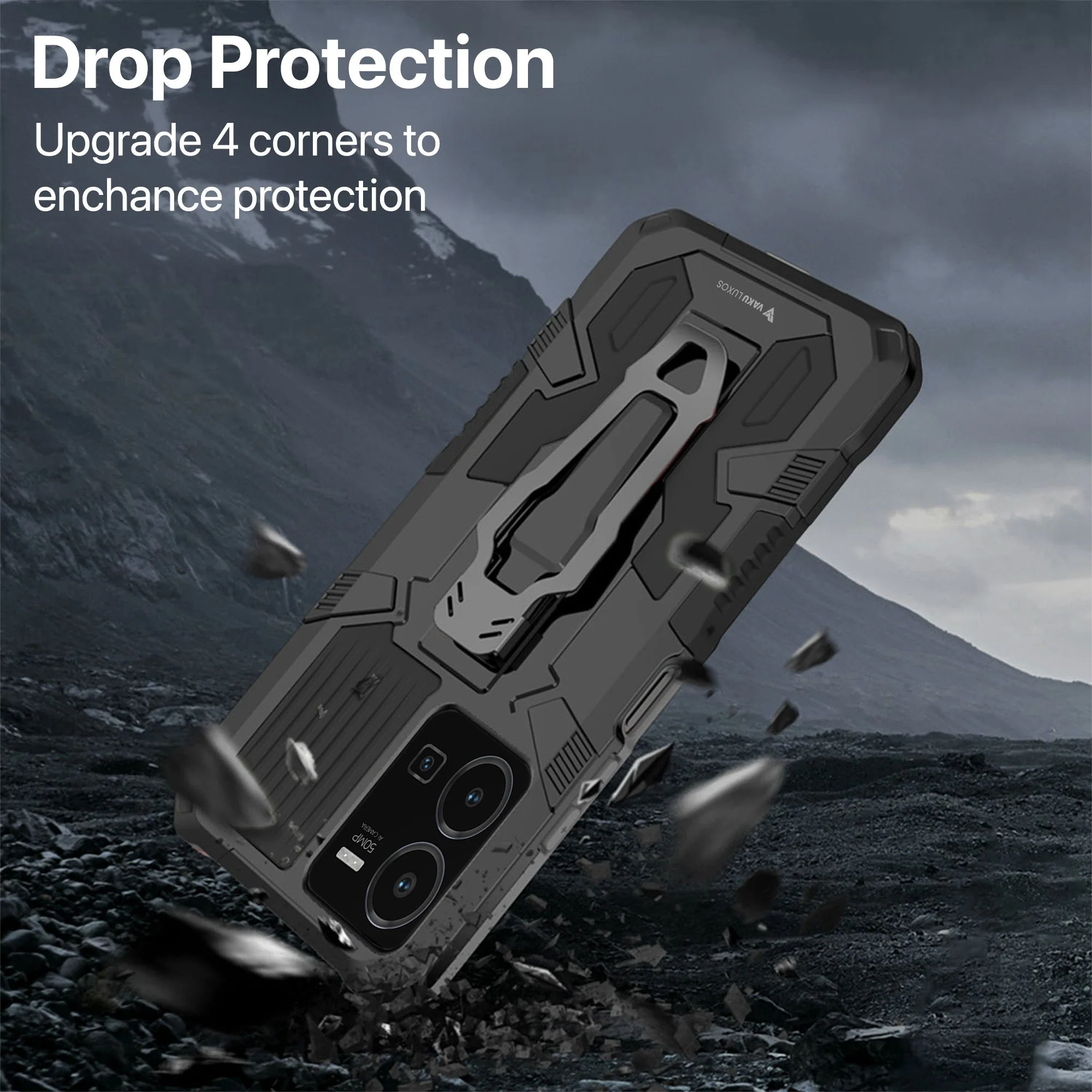 Vaku ® Vivo Y35 4G Vanguard Military Grade Back Cover - Image 8