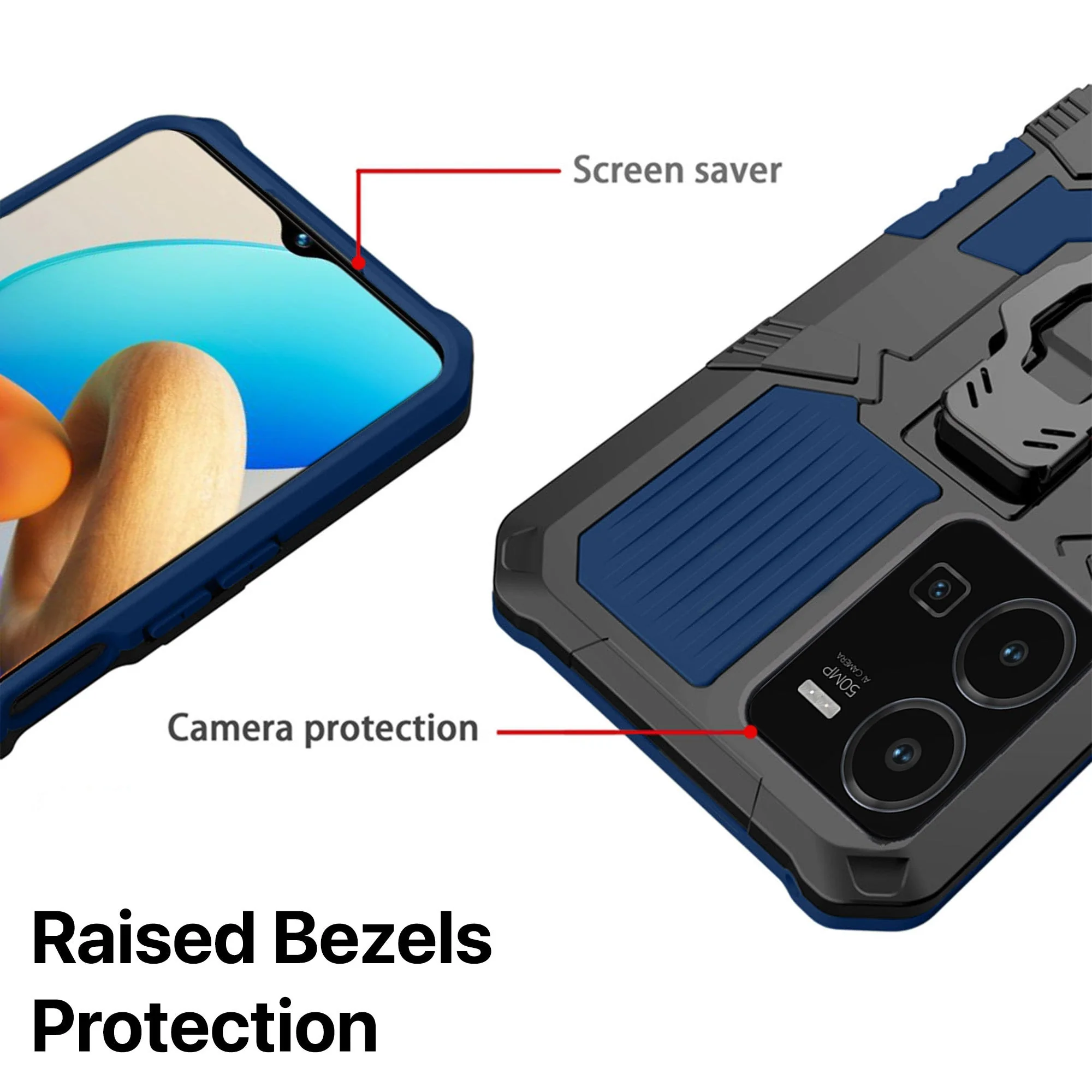 Vaku ® Vivo Y35 4G Vanguard Military Grade Back Cover - Image 9