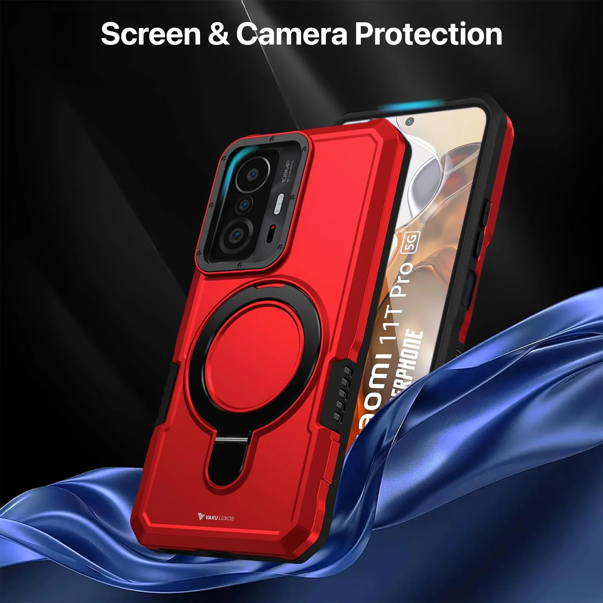 Vaku ® Xiaomi 11T Pro 5G Astor Military Grade Armor Protective Back cover - Image 10