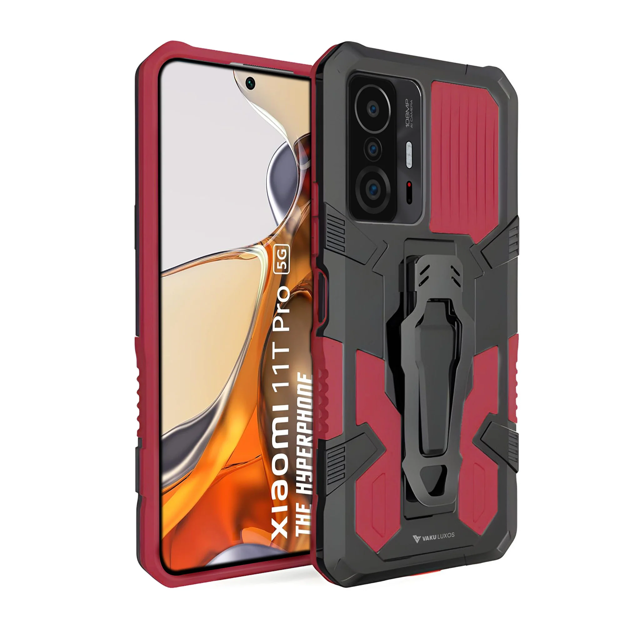Vaku ® Xiaomi 11T Pro 5G Vanguard Military Grade Back Cover - Image 16