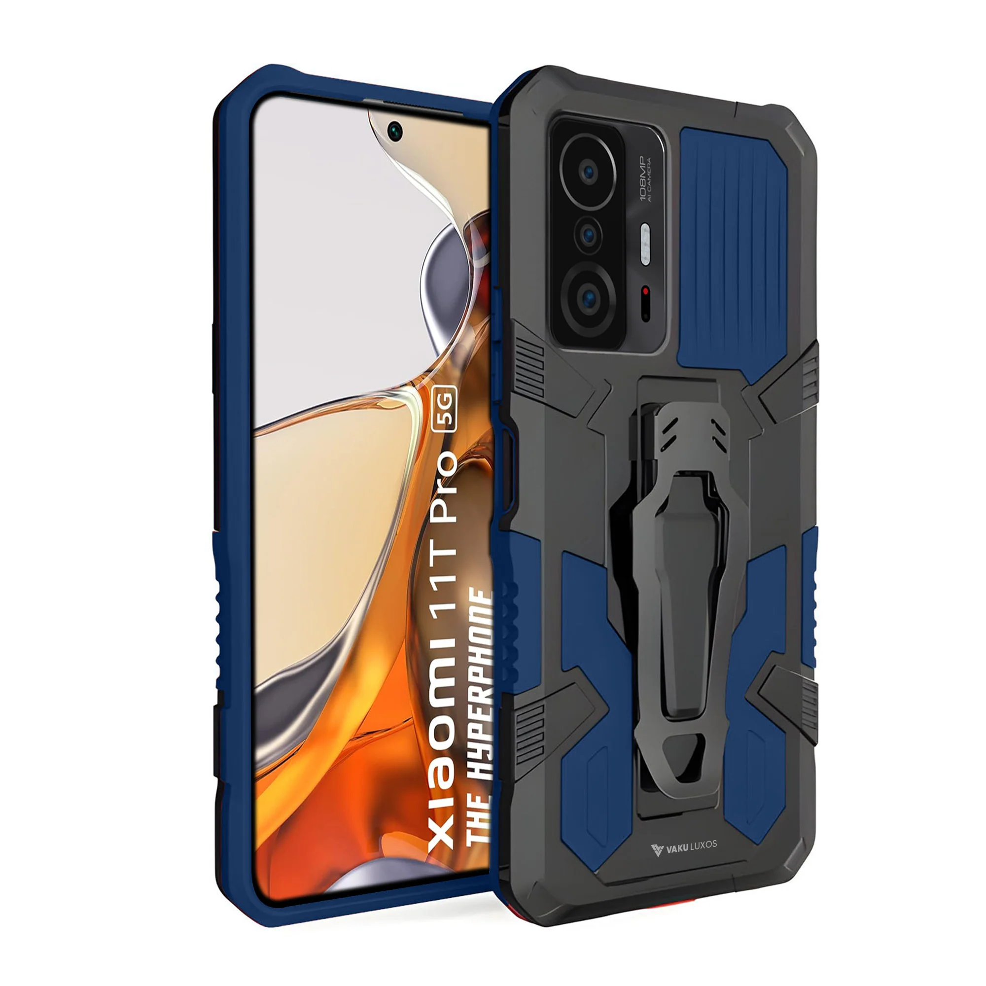 Vaku ® Xiaomi 11T Pro 5G Vanguard Military Grade Back Cover - Image 17