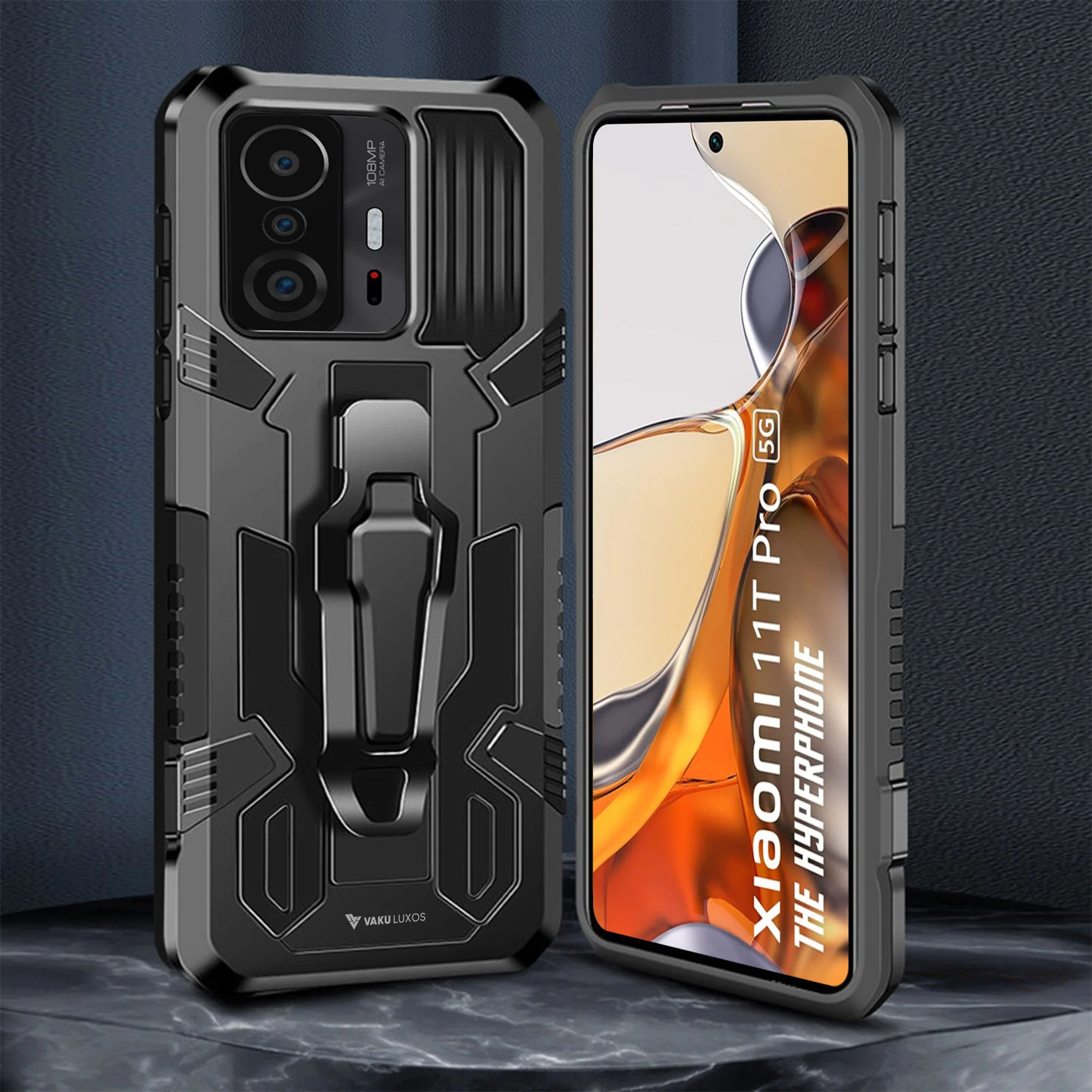 Vaku ® Xiaomi 11T Pro 5G Vanguard Military Grade Back Cover - Image 2