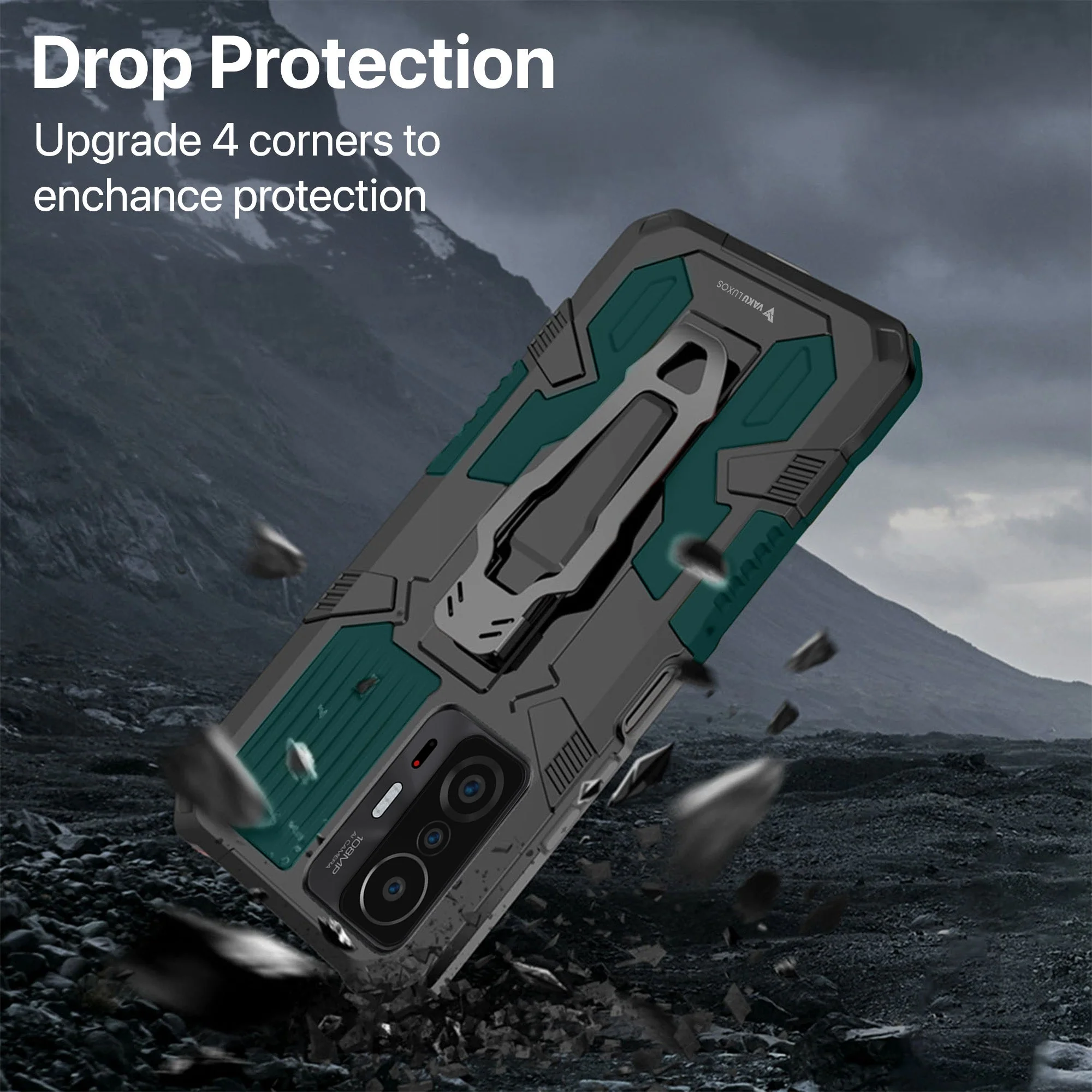 Vaku ® Xiaomi 11T Pro 5G Vanguard Military Grade Back Cover - Image 8