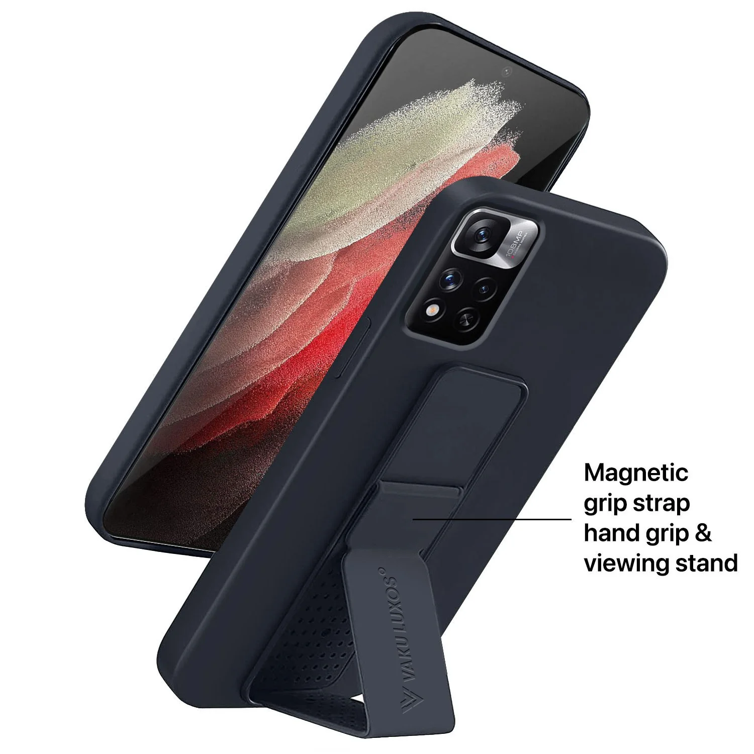 Vaku ® Xiaomi Redmi Note 11 Pro Harbor Grip Multi-Functional TPU Back Cover - Image 5