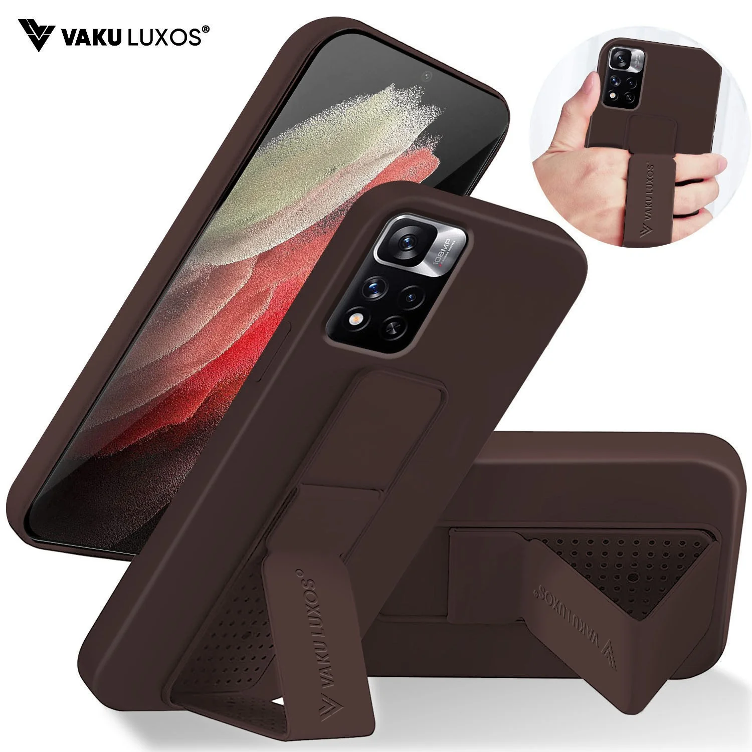 Vaku ® Xiaomi Redmi Note 11 Pro Plus 5G Harbor Grip Multi-Functional TPU Back Cover - Image 2