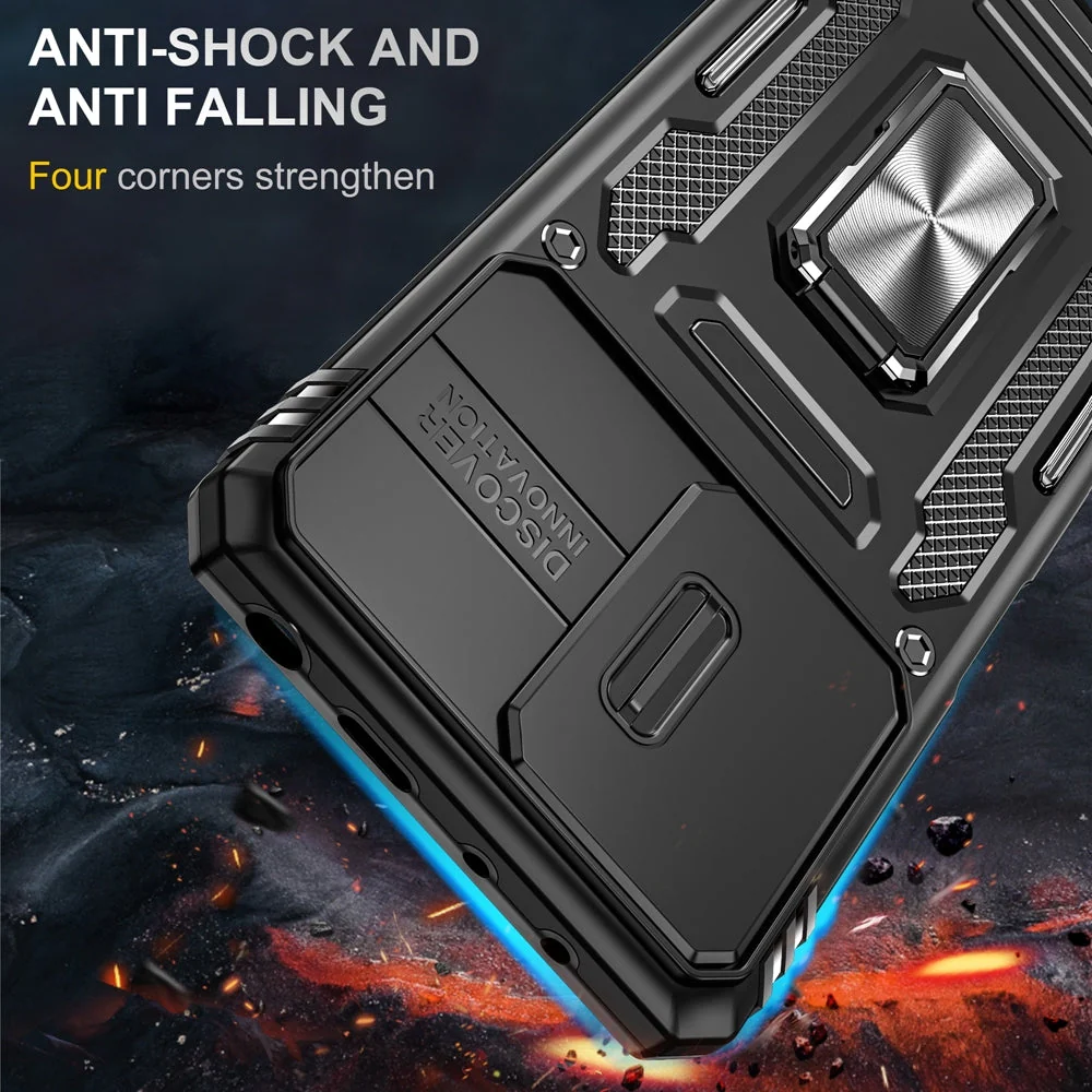 Vaku® Xiaomi Redmi Note 12 5G Aegis Armor Slide Camera Protection Back Cover - Image 4