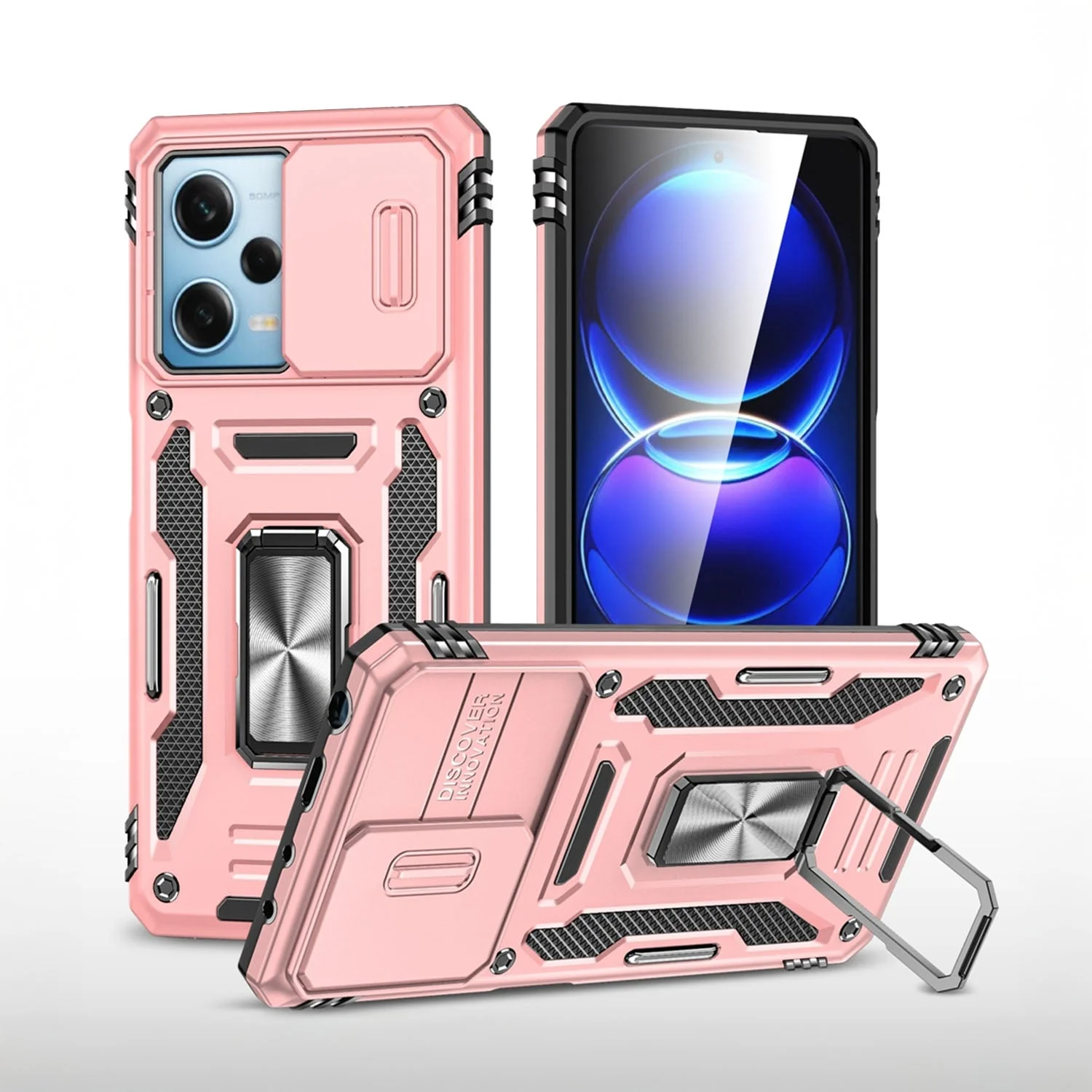 Vaku® Xiaomi Redmi Note 12 5G Aegis Armor Slide Camera Protection Back Cover - Image 7