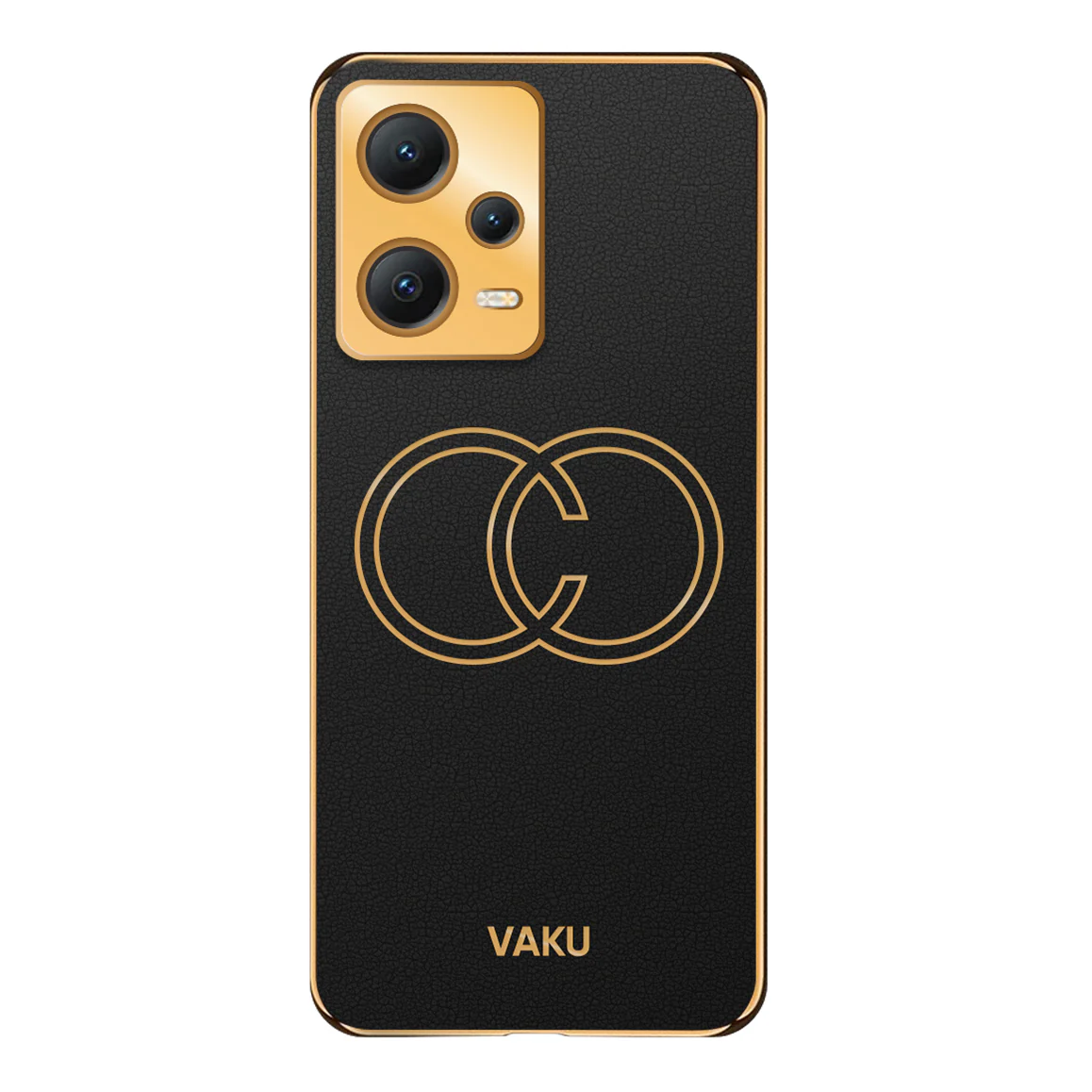 Vaku® Xiaomi Redmi Note 12 Pro 5G Skylar Leather Pattern Gold Electroplated Soft TPU Back Cover - Image 13