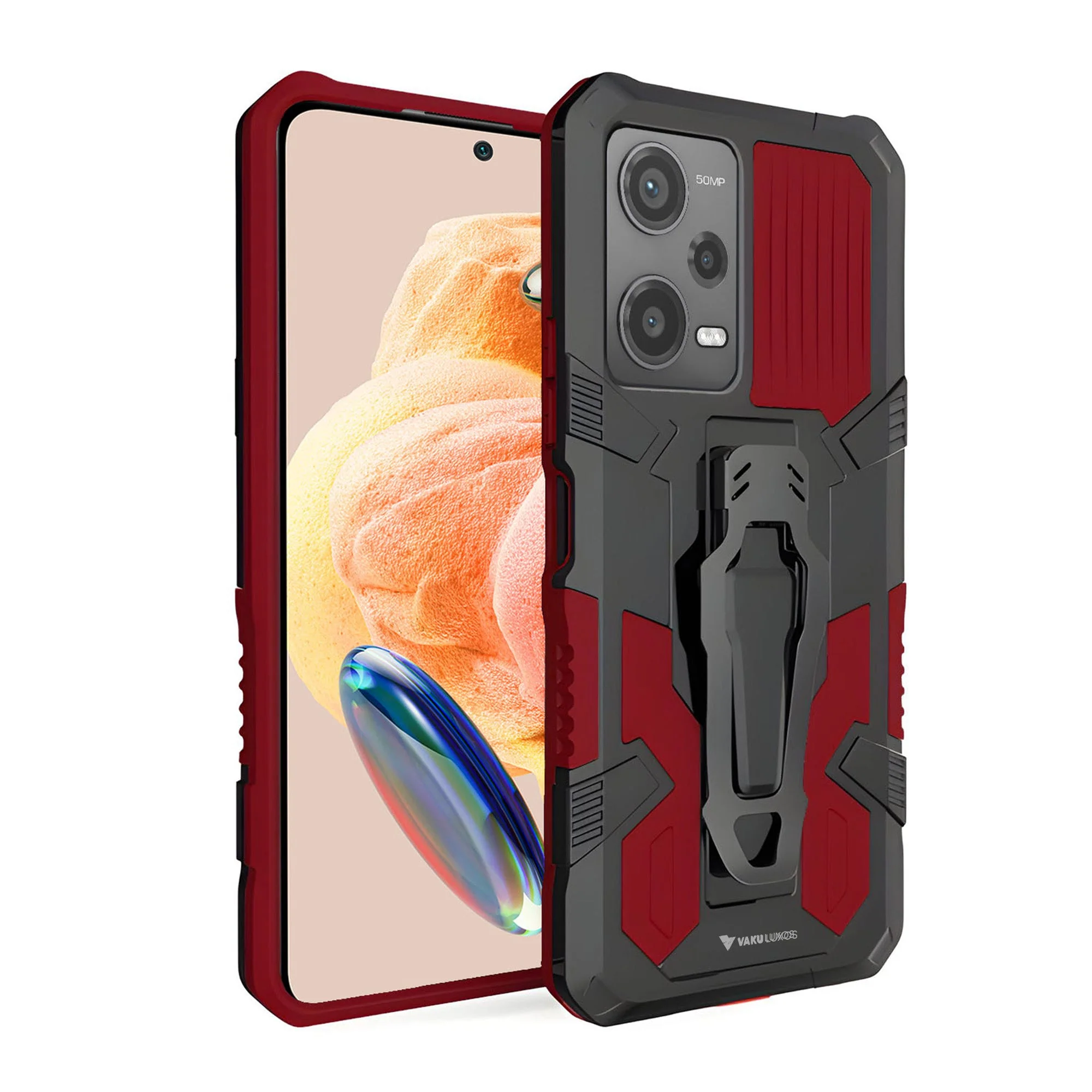 Vaku ® Xiaomi Redmi Note 12 Pro 5G Vanguard Military Grade Back Cover - Image 10