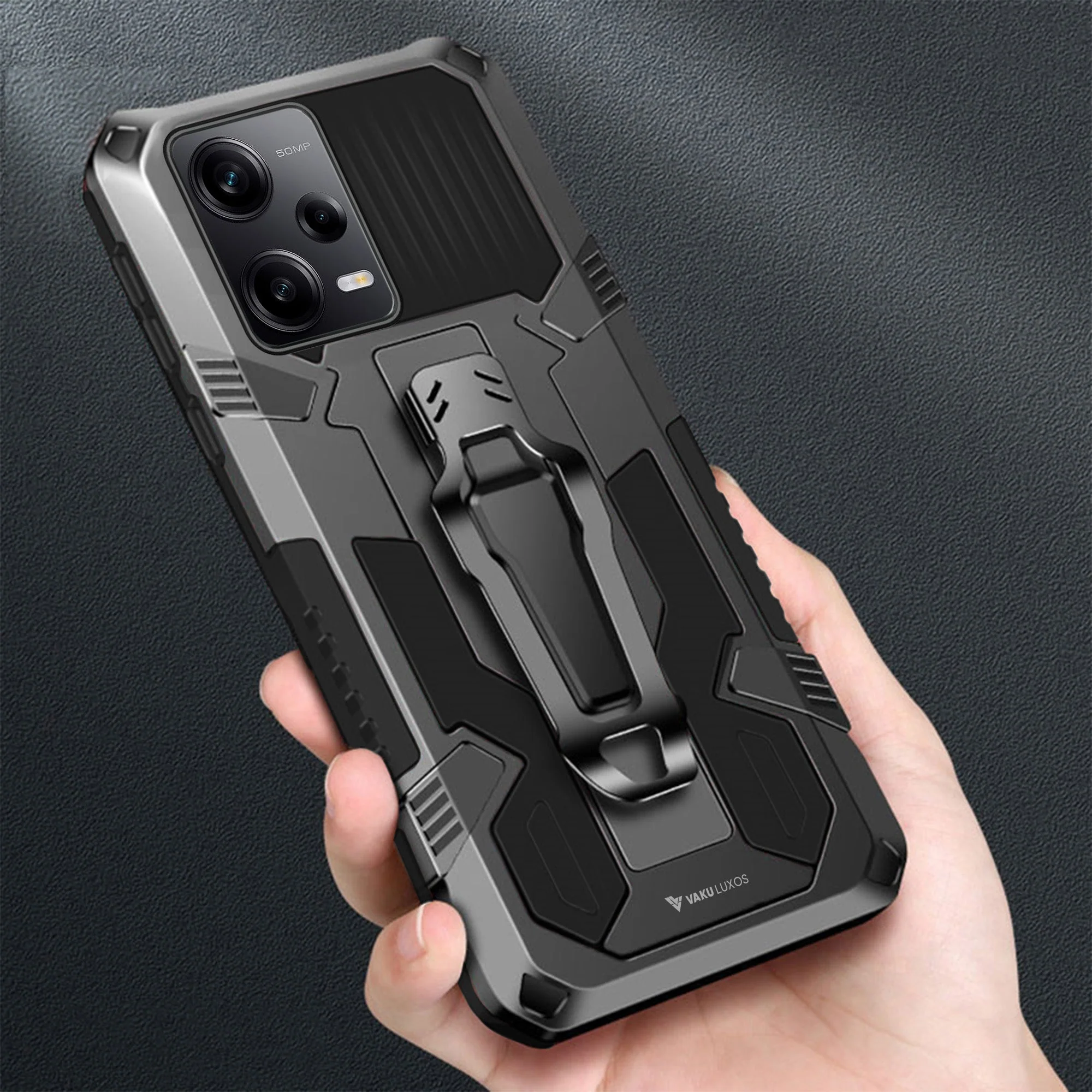 Vaku ® Xiaomi Redmi Note 12 Pro 5G Vanguard Military Grade Back Cover - Image 14