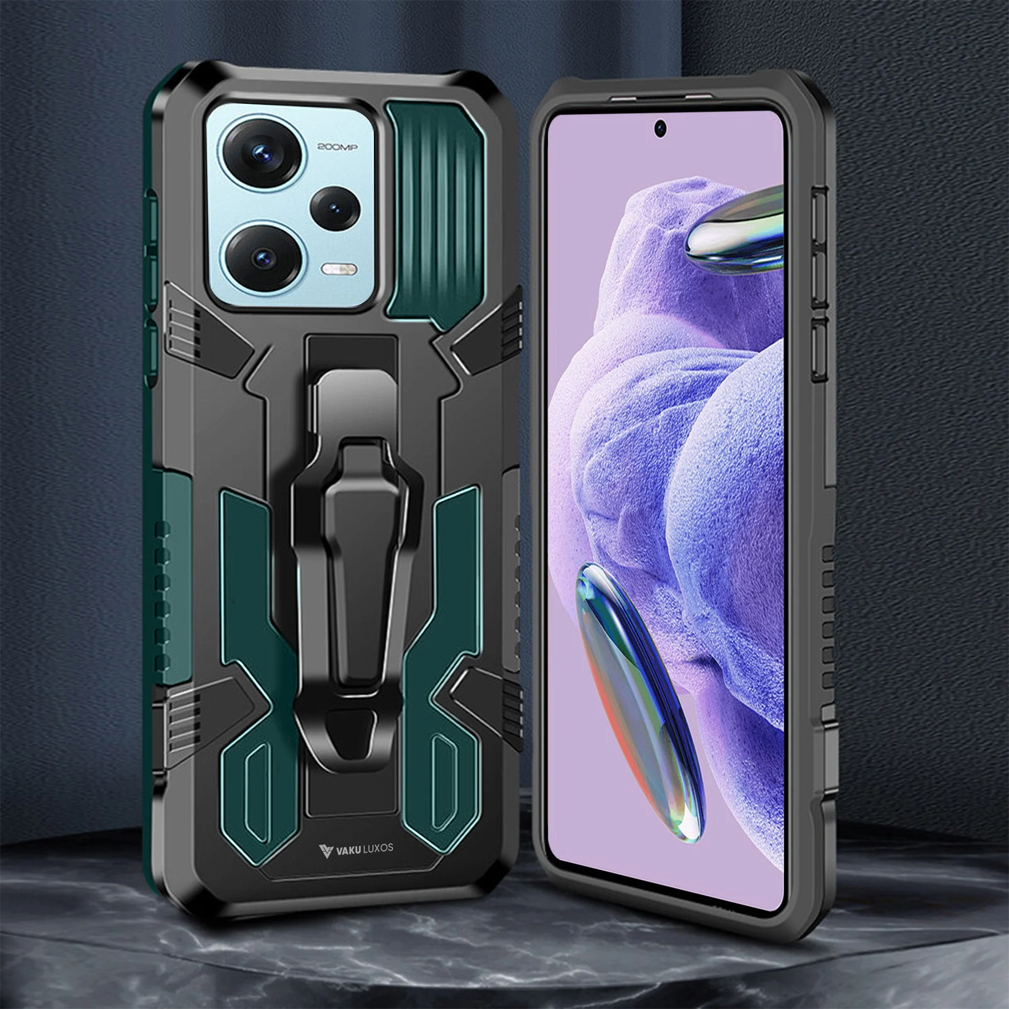 Vaku ® Xiaomi Redmi Note 12 Pro 5G Vanguard Military Grade Back Cover - Image 15