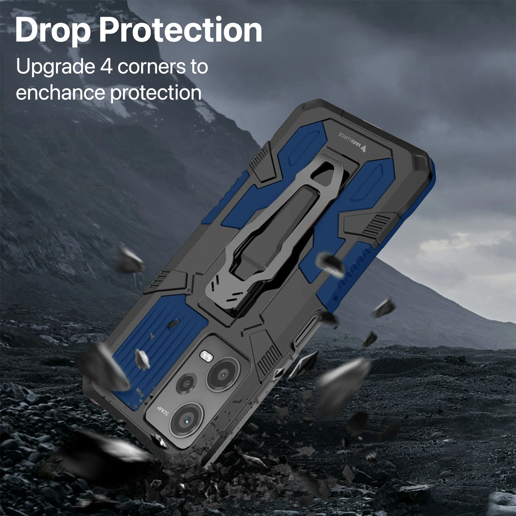 Vaku ® Xiaomi Redmi Note 12 Pro 5G Vanguard Military Grade Back Cover - Image 3