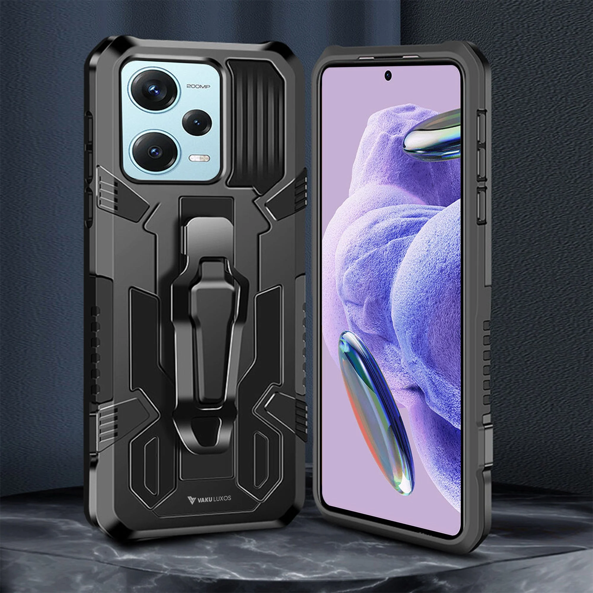 Vaku ® Xiaomi Redmi Note 12 Pro 5G Vanguard Military Grade Back Cover - Image 5