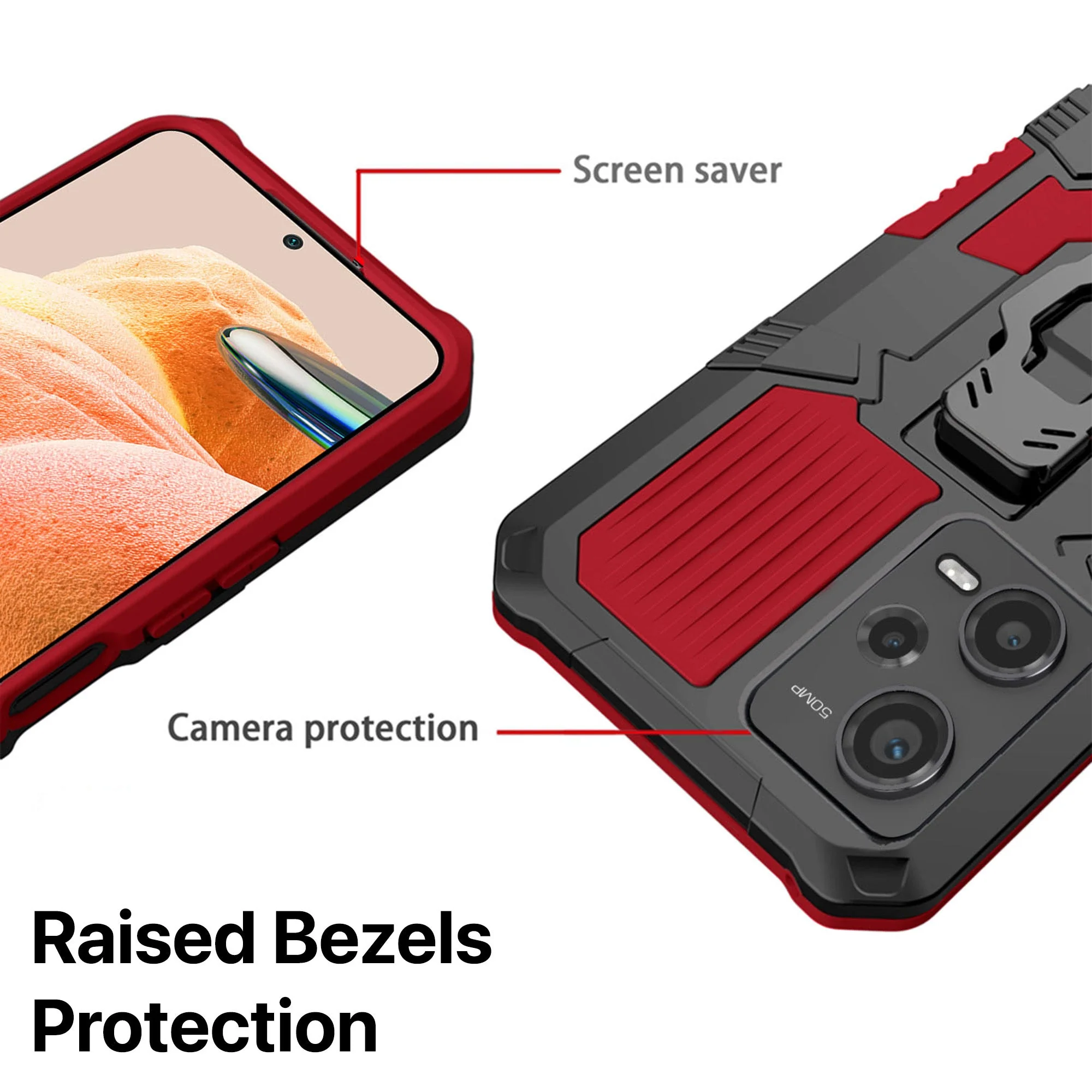 Vaku ® Xiaomi Redmi Note 12 Pro 5G Vanguard Military Grade Back Cover - Image 7