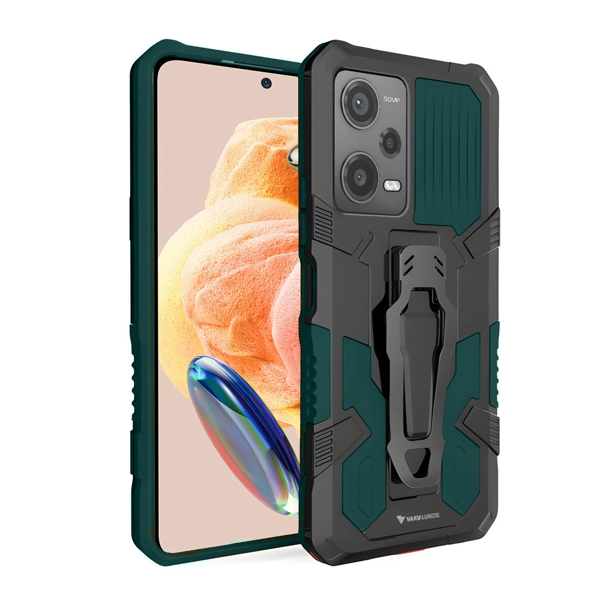 Vaku ® Xiaomi Redmi Note 12 Pro 5G Vanguard Military Grade Back Cover - Image 9