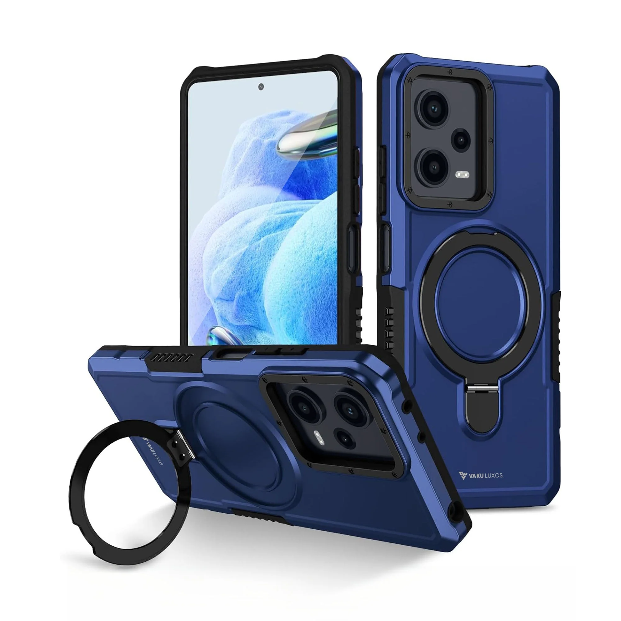 Vaku ® Xiaomi Redmi Note 12 Pro Astor Military Grade Armor Protective Back cover - Image 2
