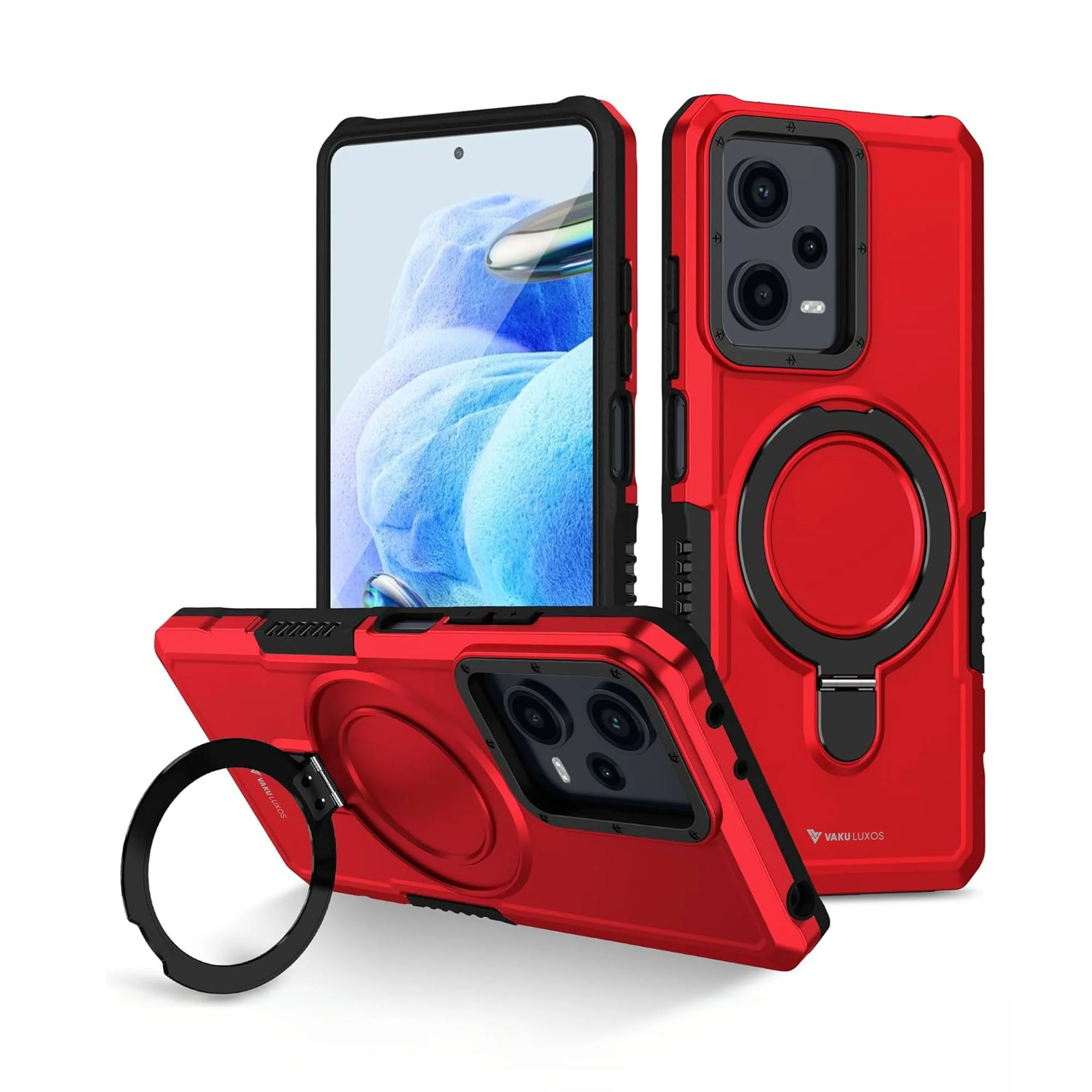 Vaku ® Xiaomi Redmi Note 12 Pro Astor Military Grade Armor Protective Back cover - Image 3