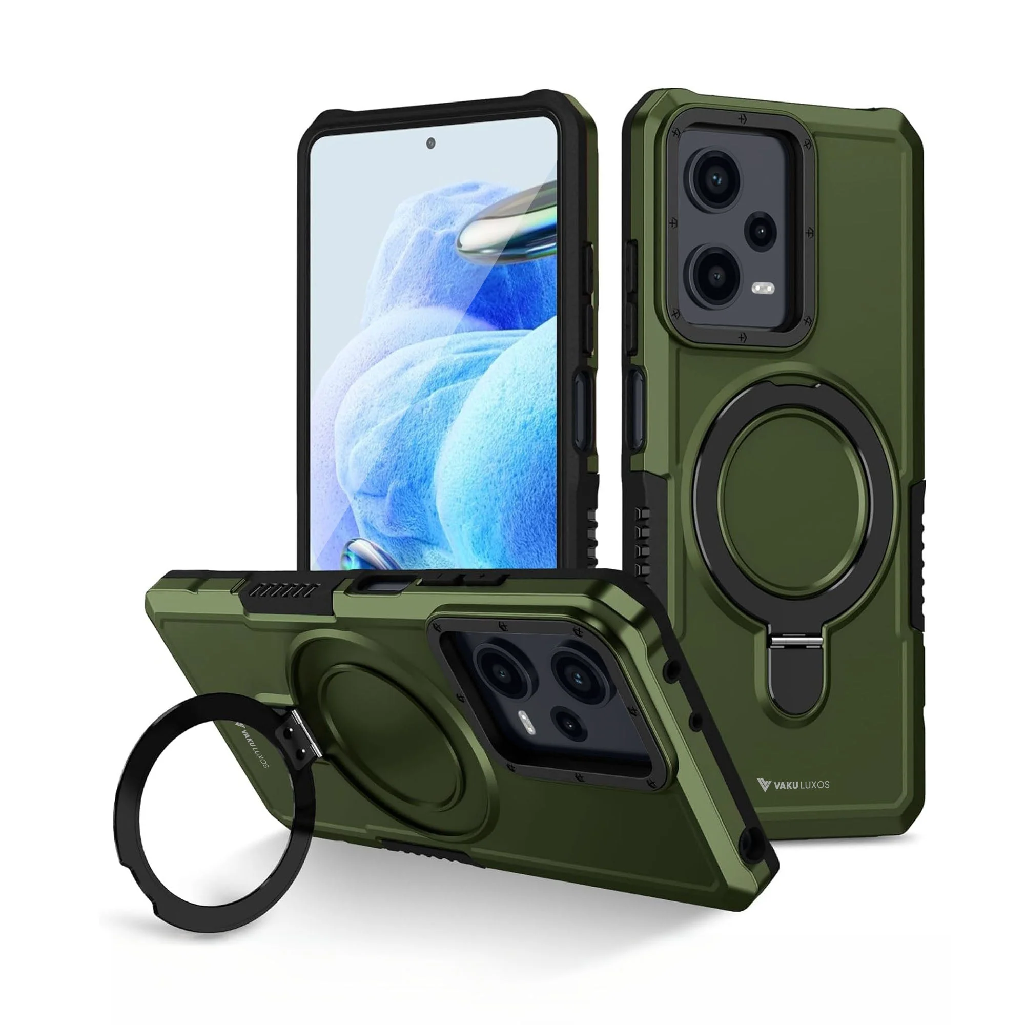 Vaku ® Xiaomi Redmi Note 12 Pro Astor Military Grade Armor Protective Back cover - Image 4